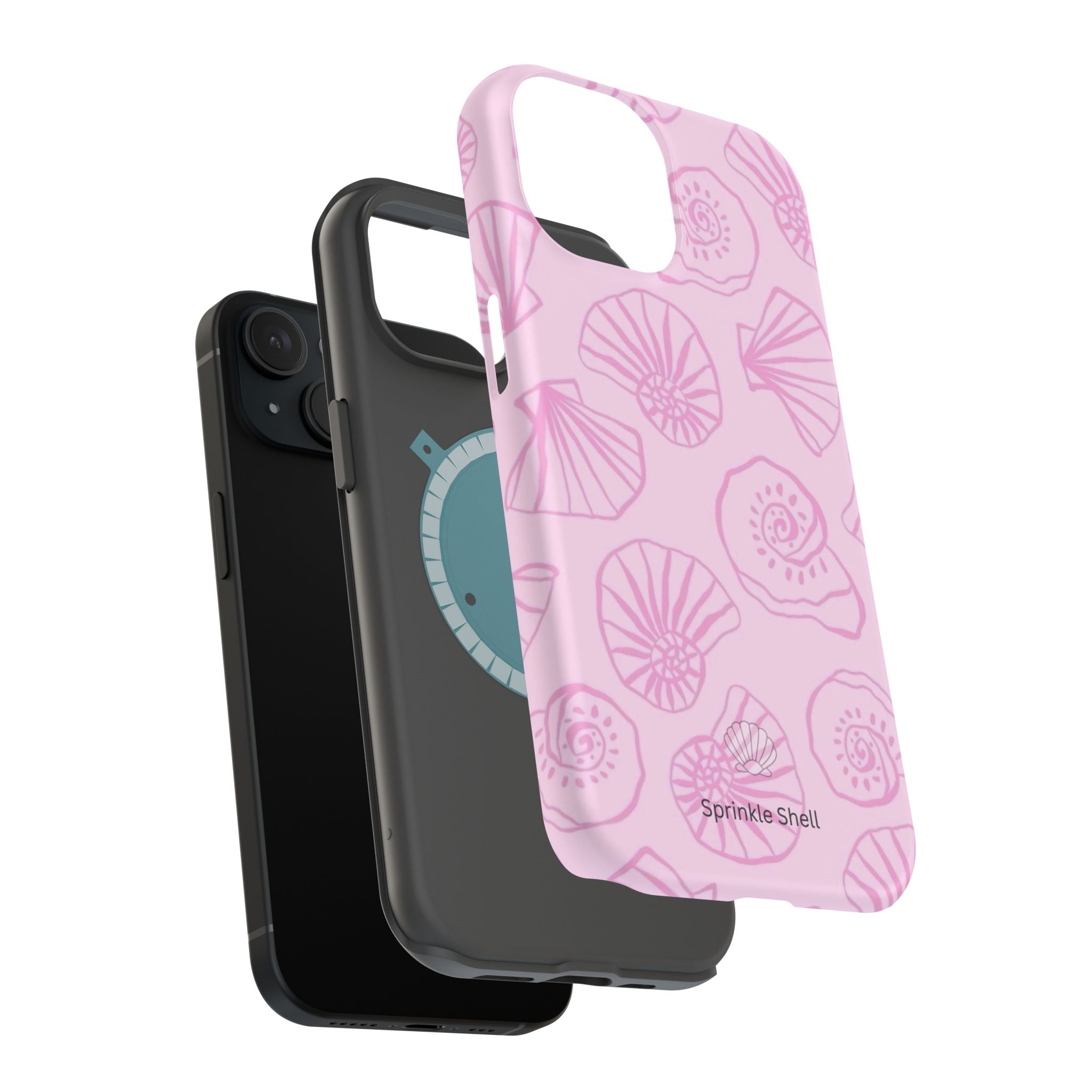 MagSafe pink shells case