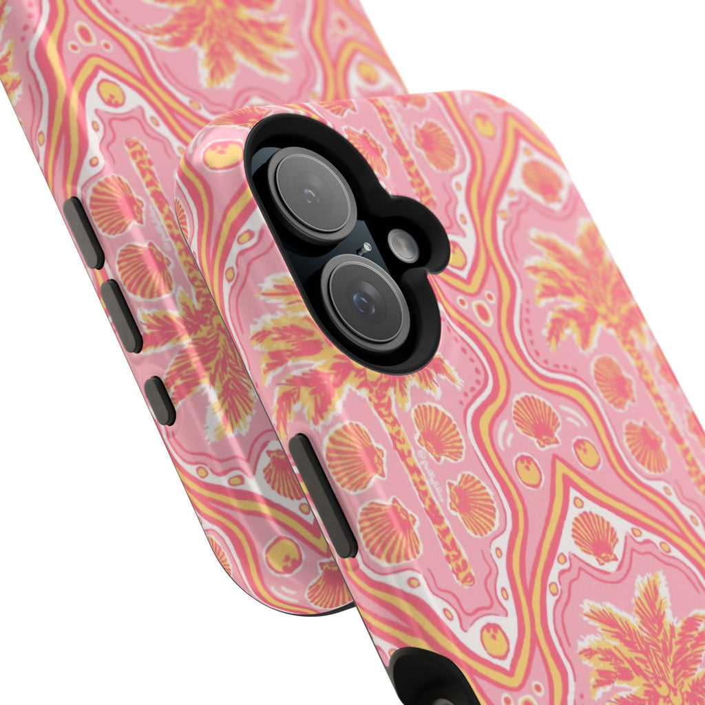 MagSafe pink pink summer palm tree case