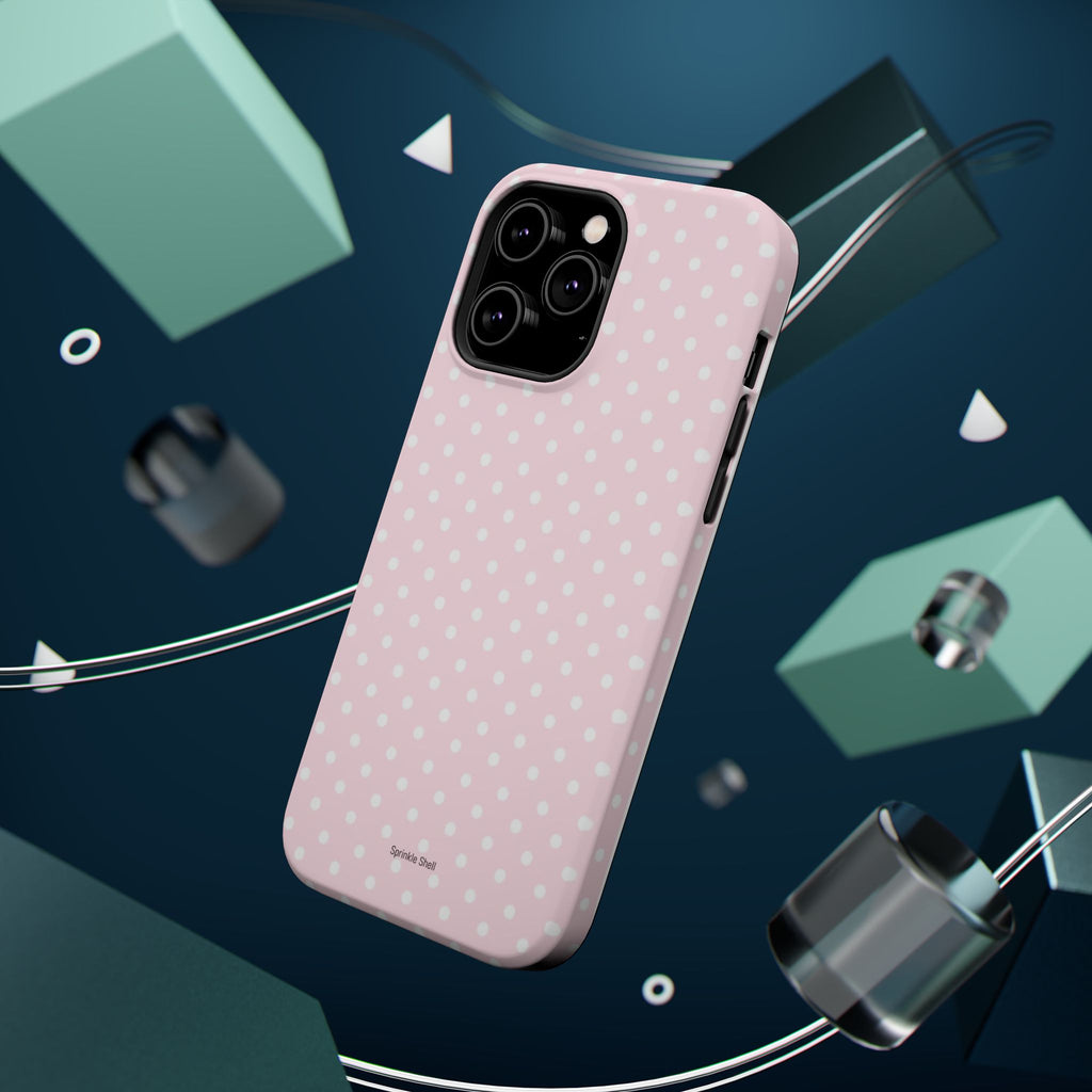 MagSafe light pink polka dots case