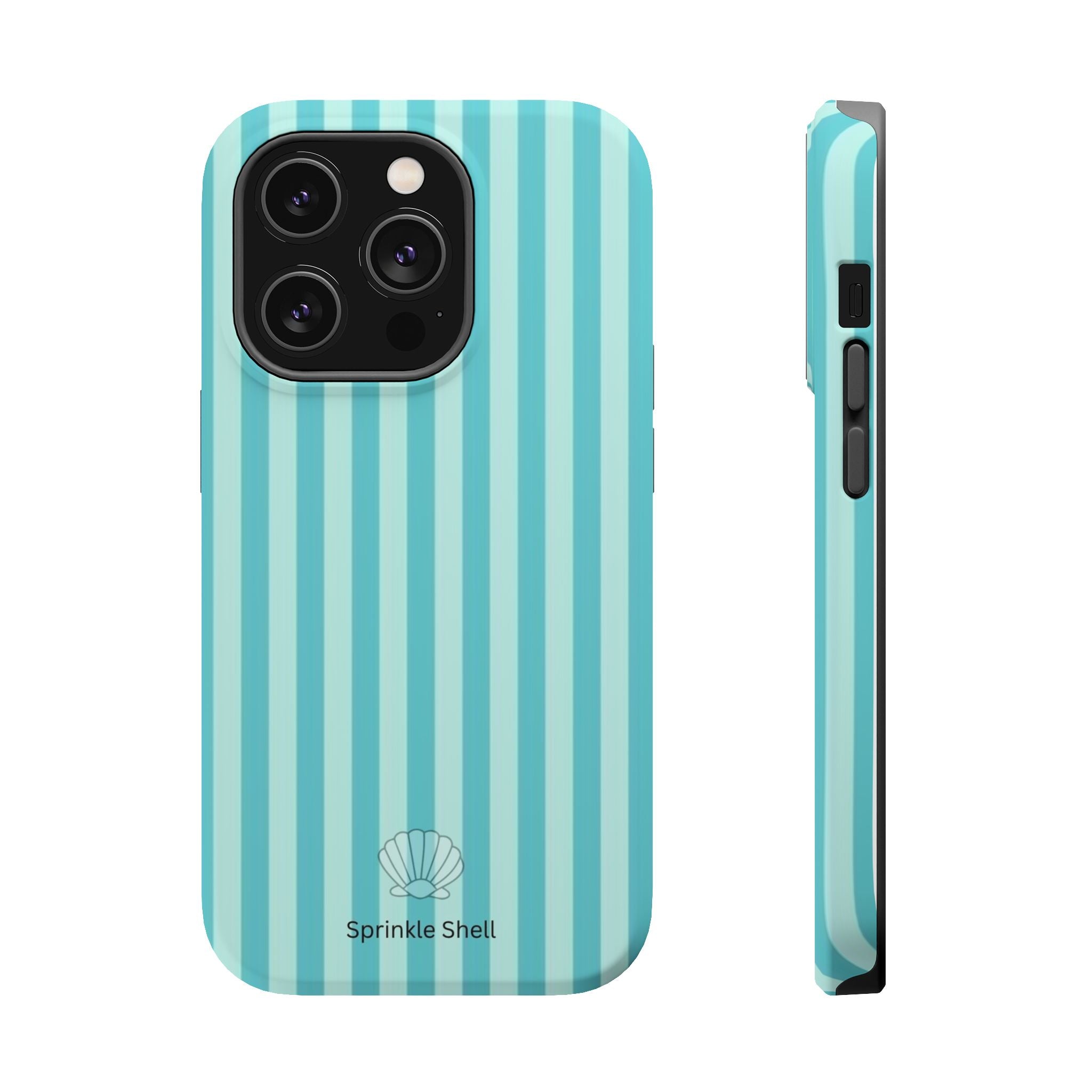 MagSafe teal striped case