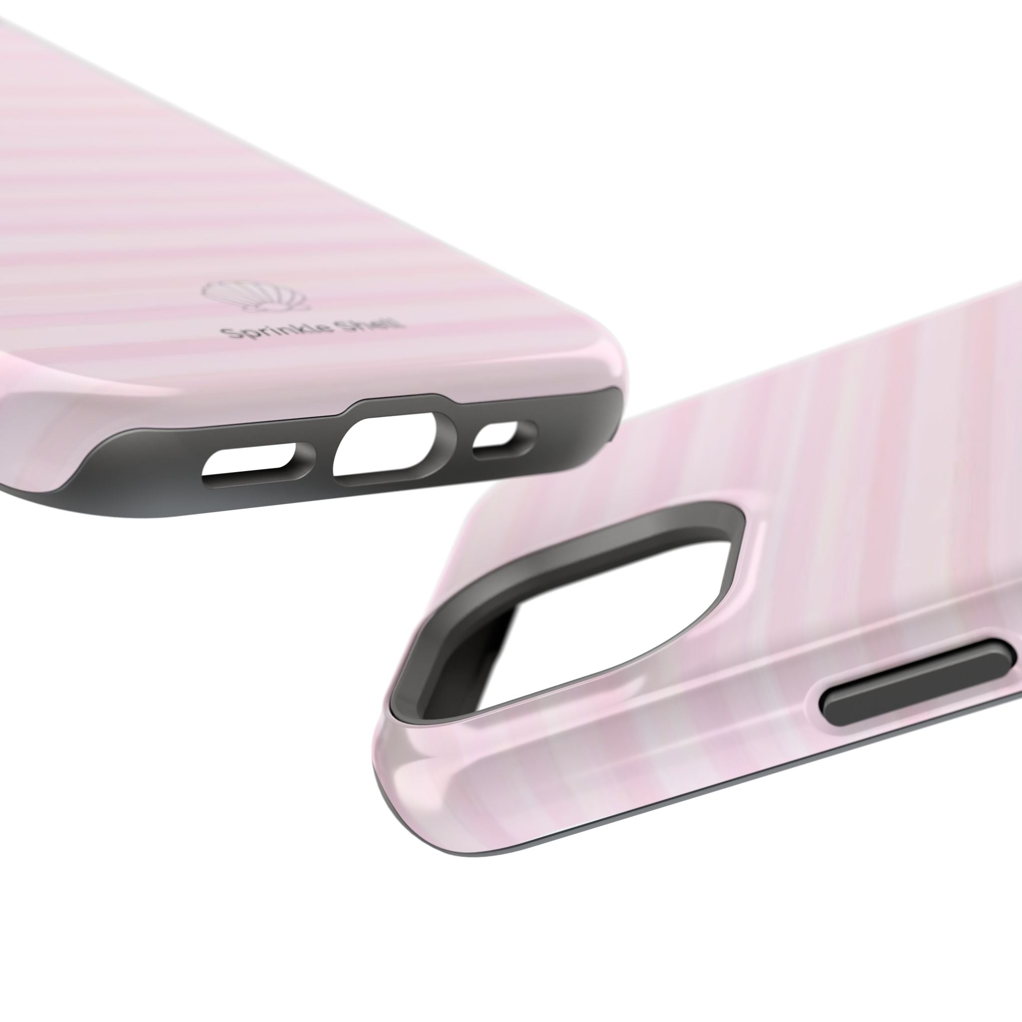 MagSafe pink stripes case