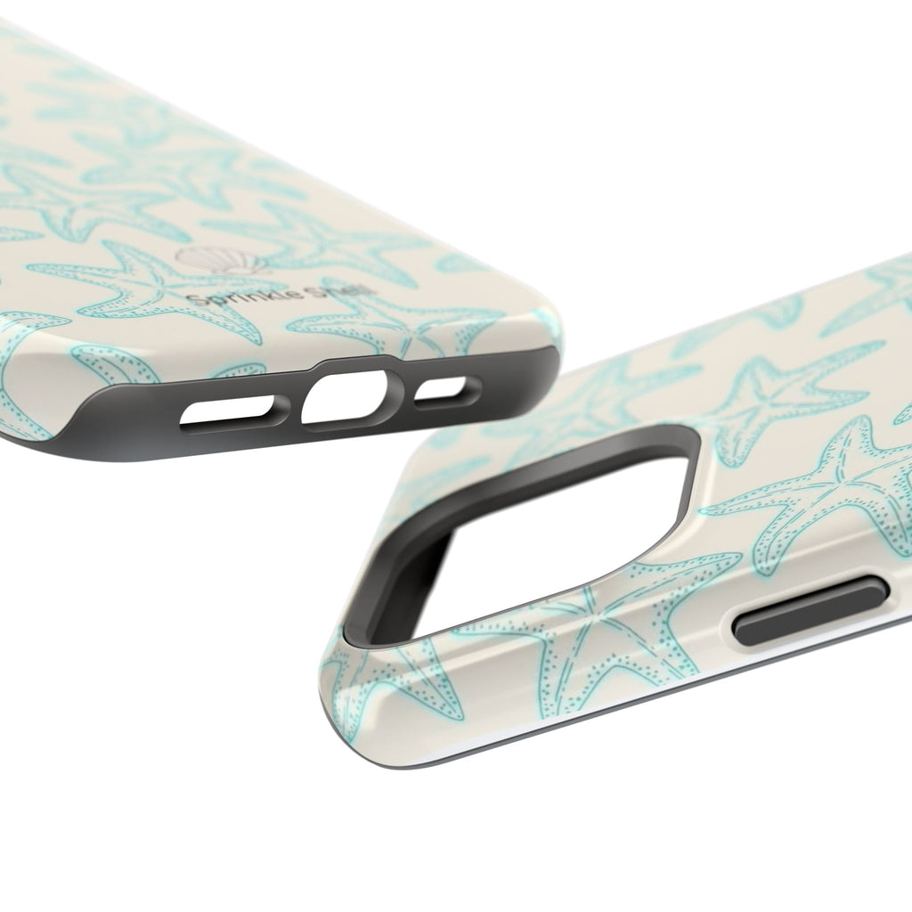 MagSafe teal starfish case
