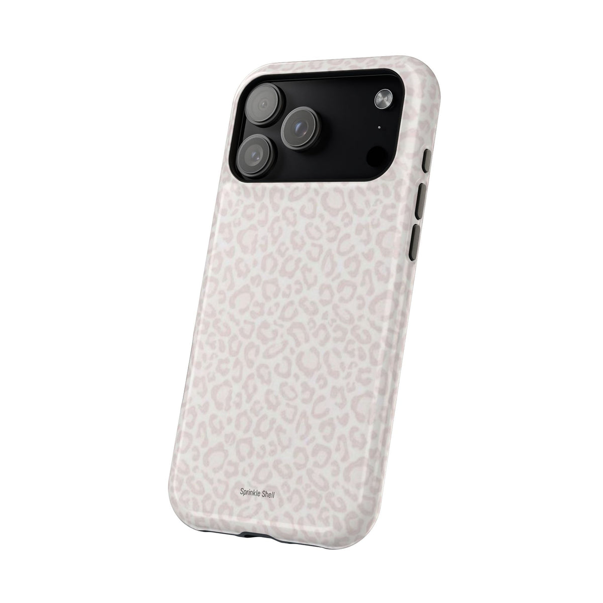 MagSafe white cheetah print case