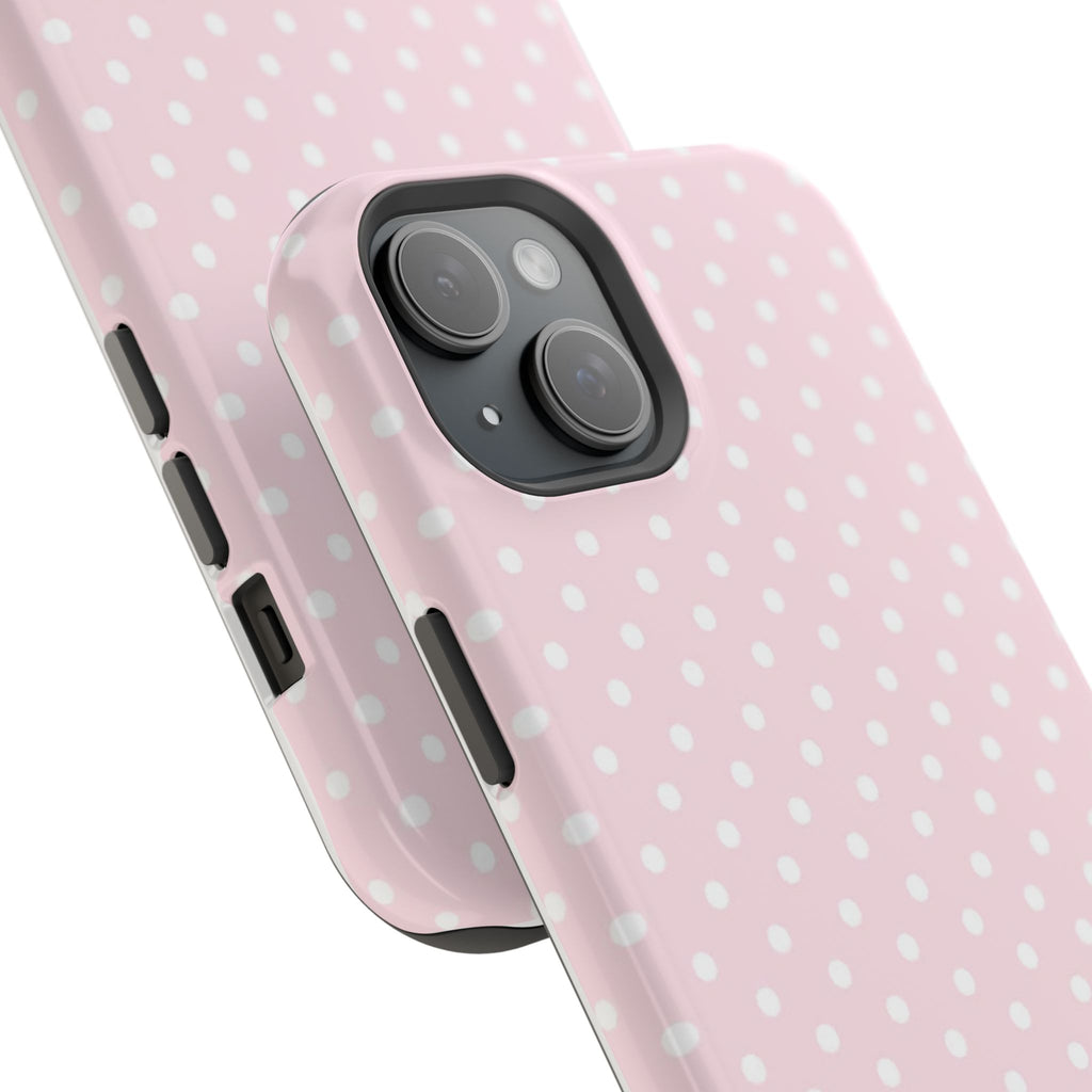 MagSafe light pink polka dots case