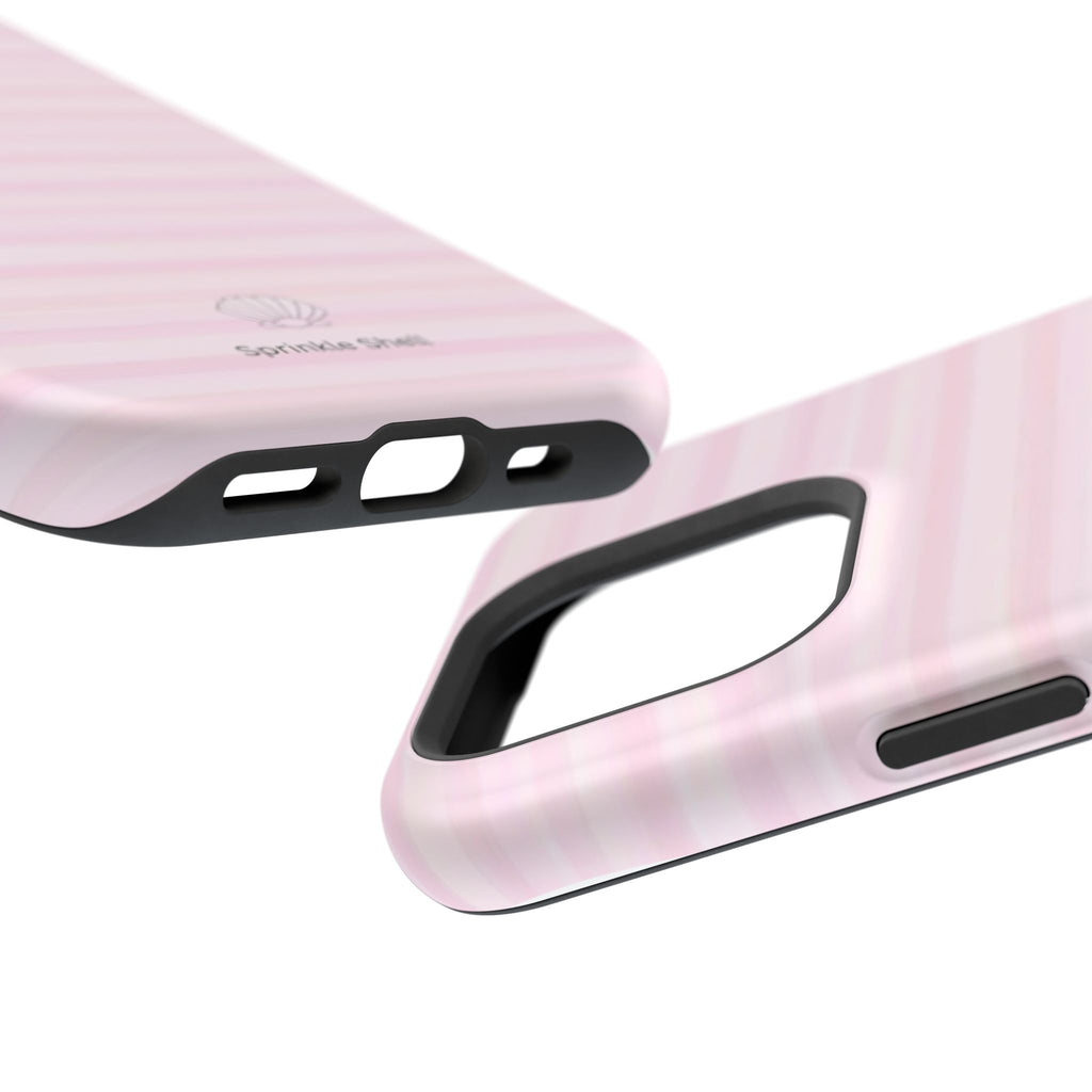 MagSafe pink stripes case