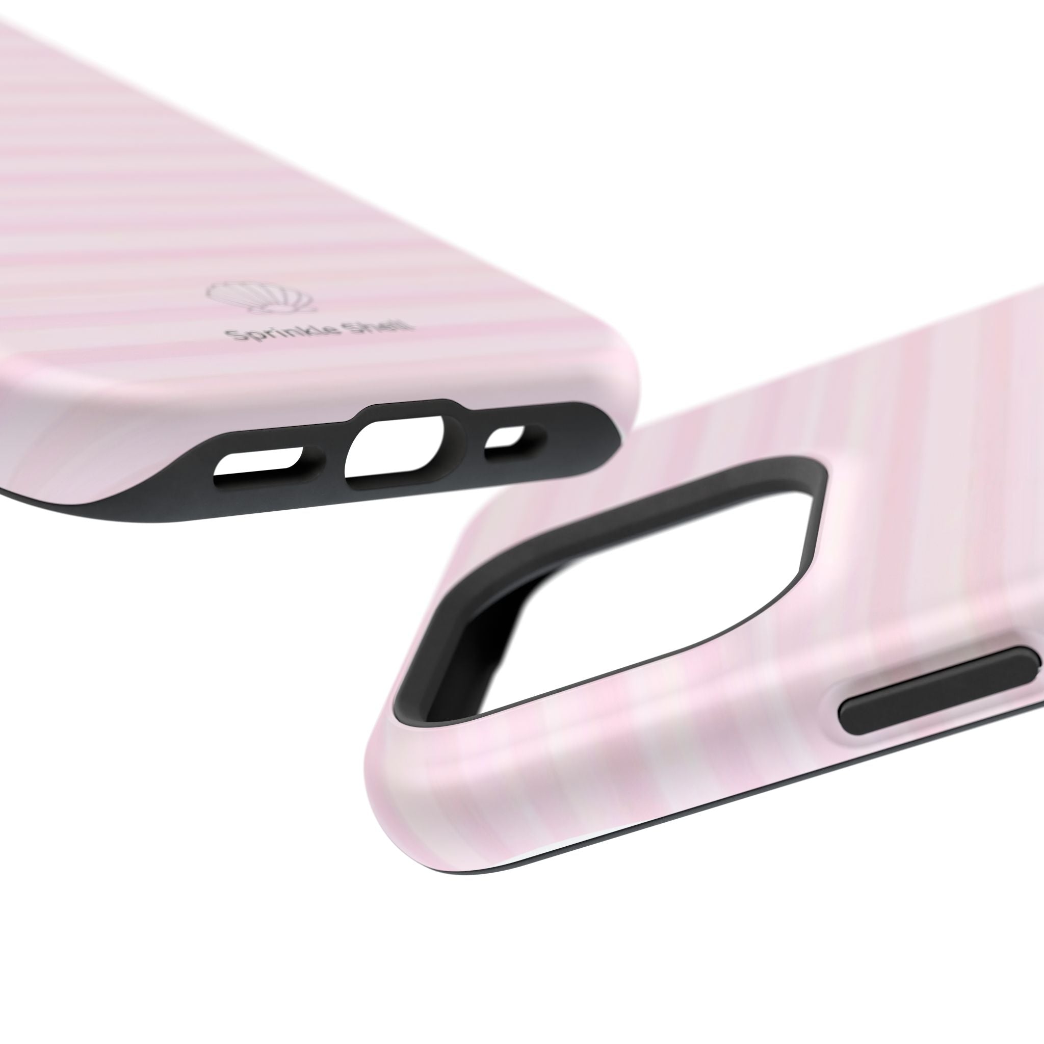 MagSafe pink stripes case