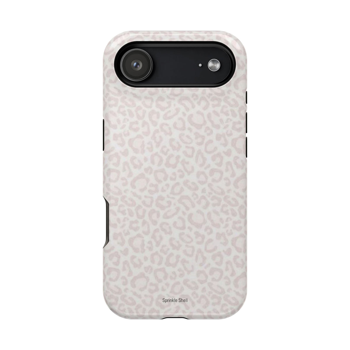 MagSafe white cheetah print case