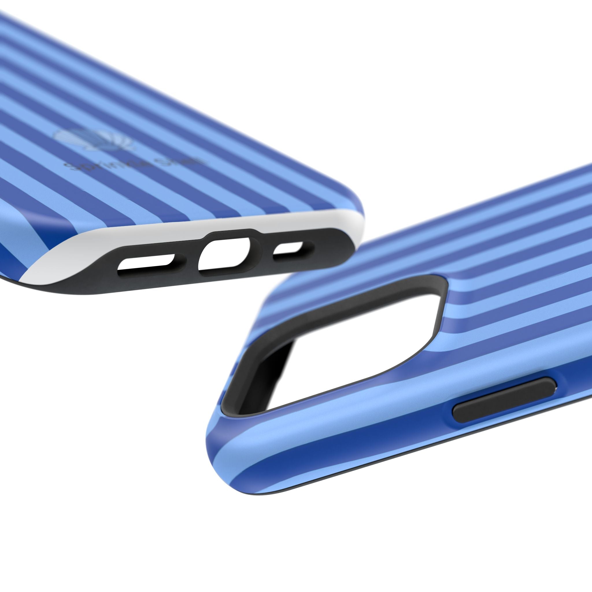 MagSafe blue striped case