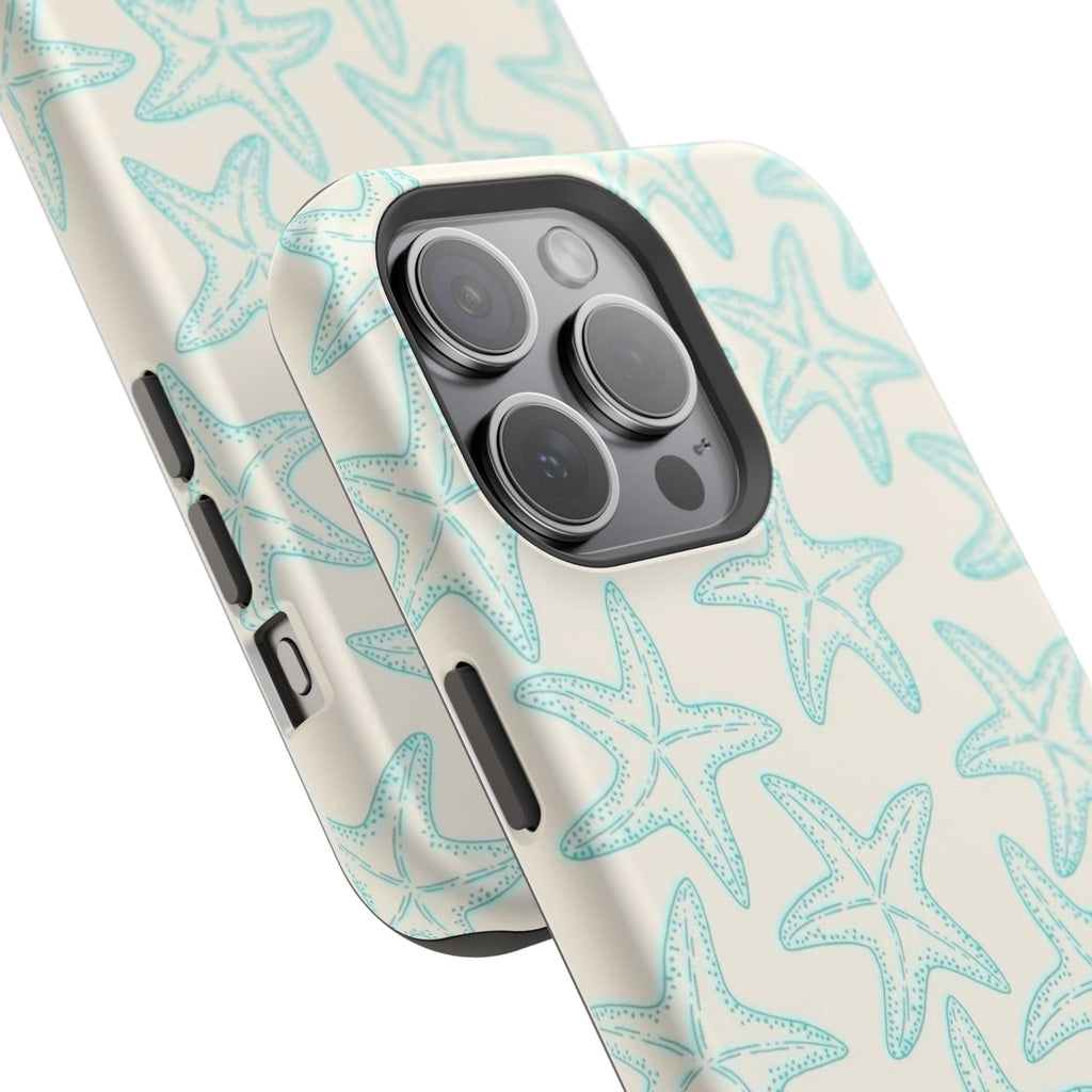 MagSafe teal starfish case
