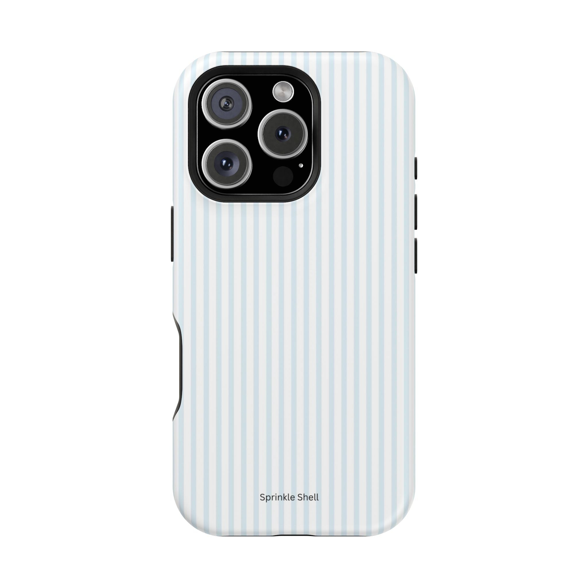 MagSafe light blue stripes iphone case