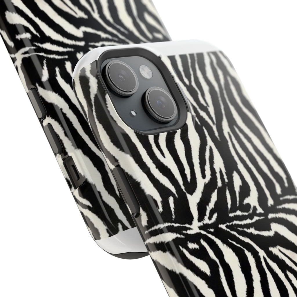MagSafe black zebra print case