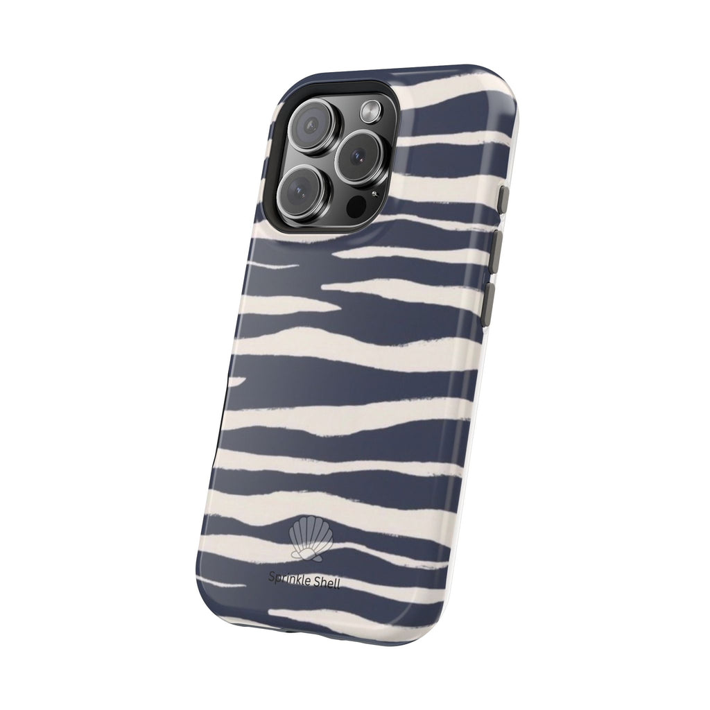 MagSafe Blue zebra print case