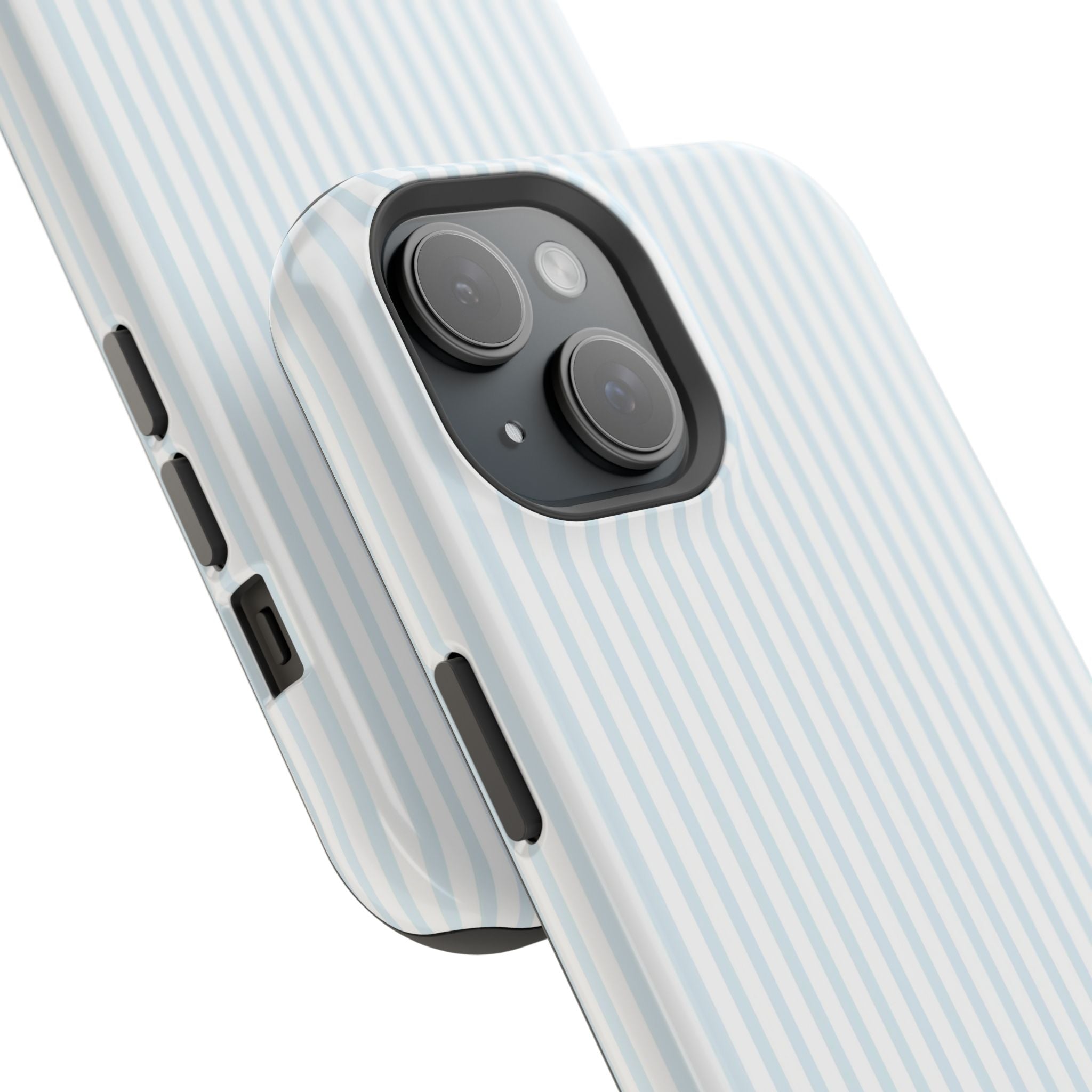 MagSafe light blue stripes iphone case