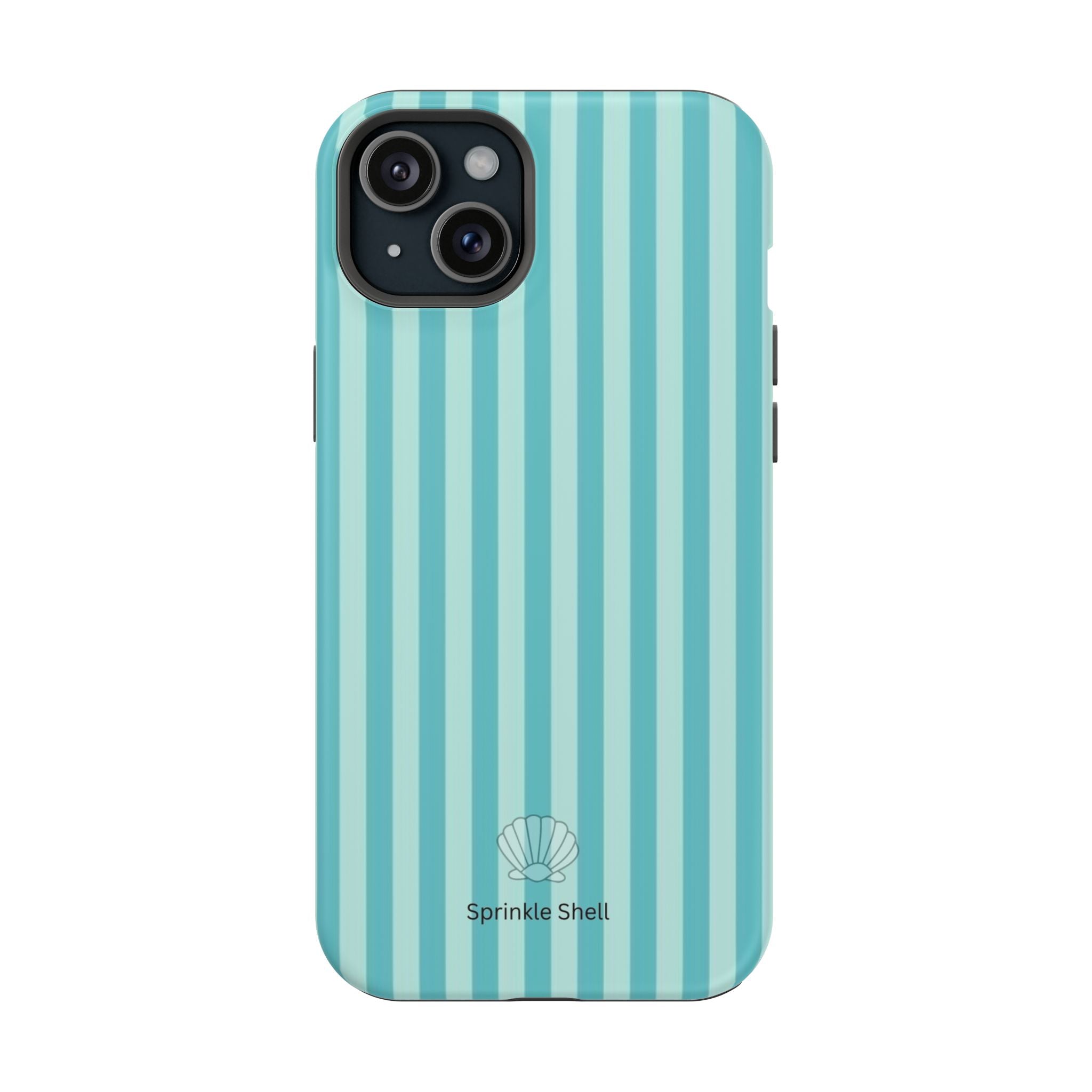 MagSafe teal striped case