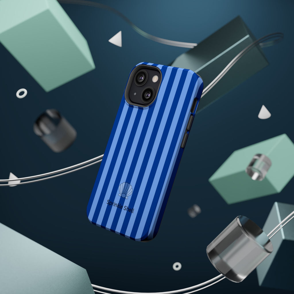 MagSafe blue striped case