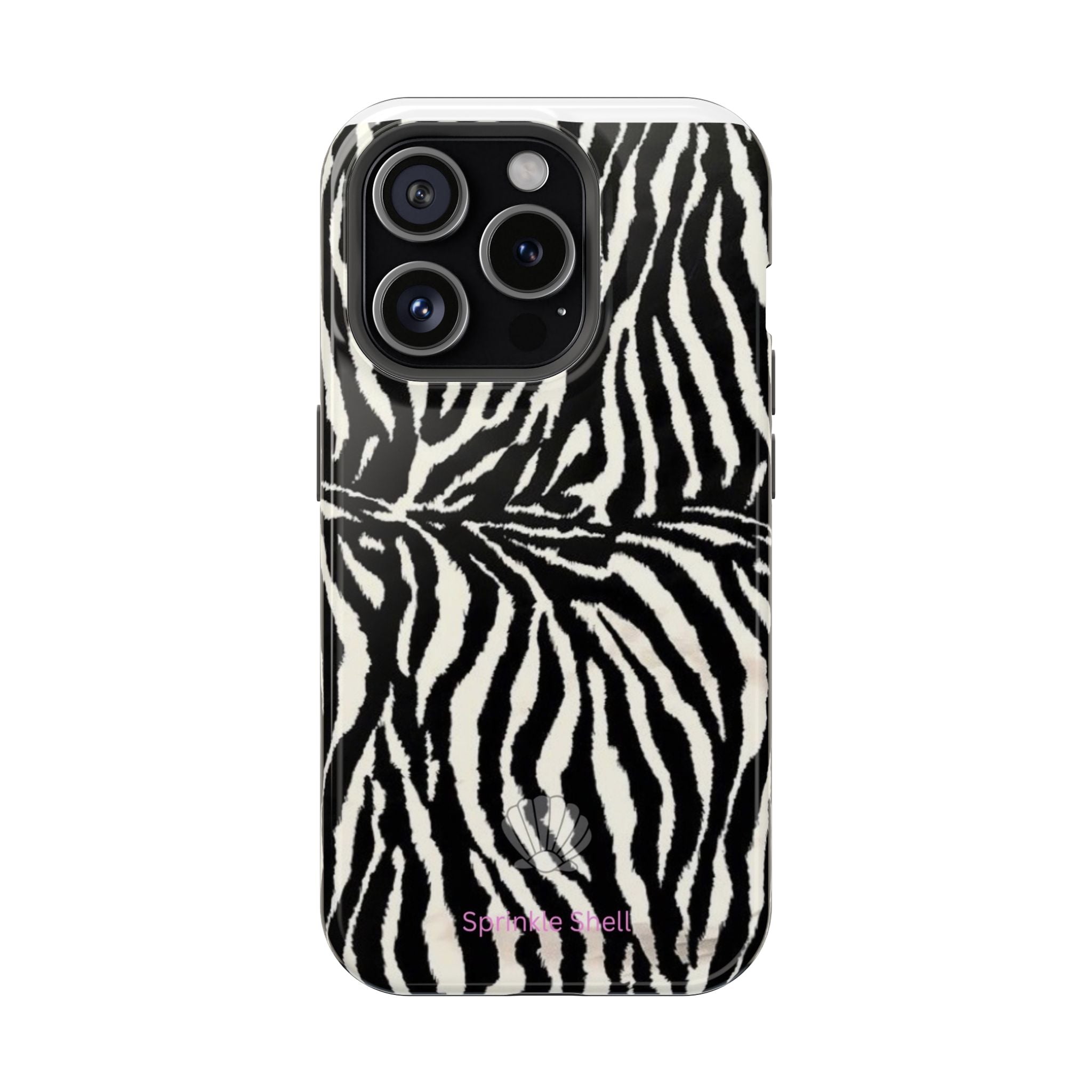 MagSafe black zebra print case