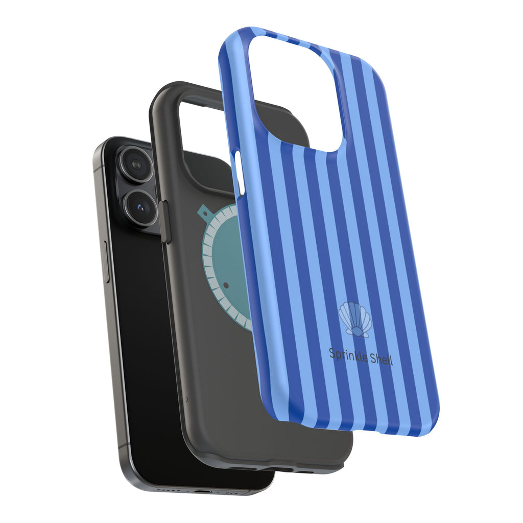 MagSafe blue striped case