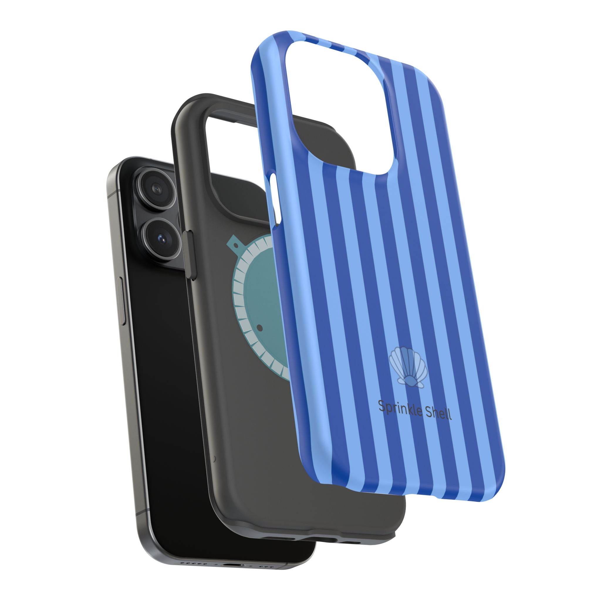 MagSafe blue striped case