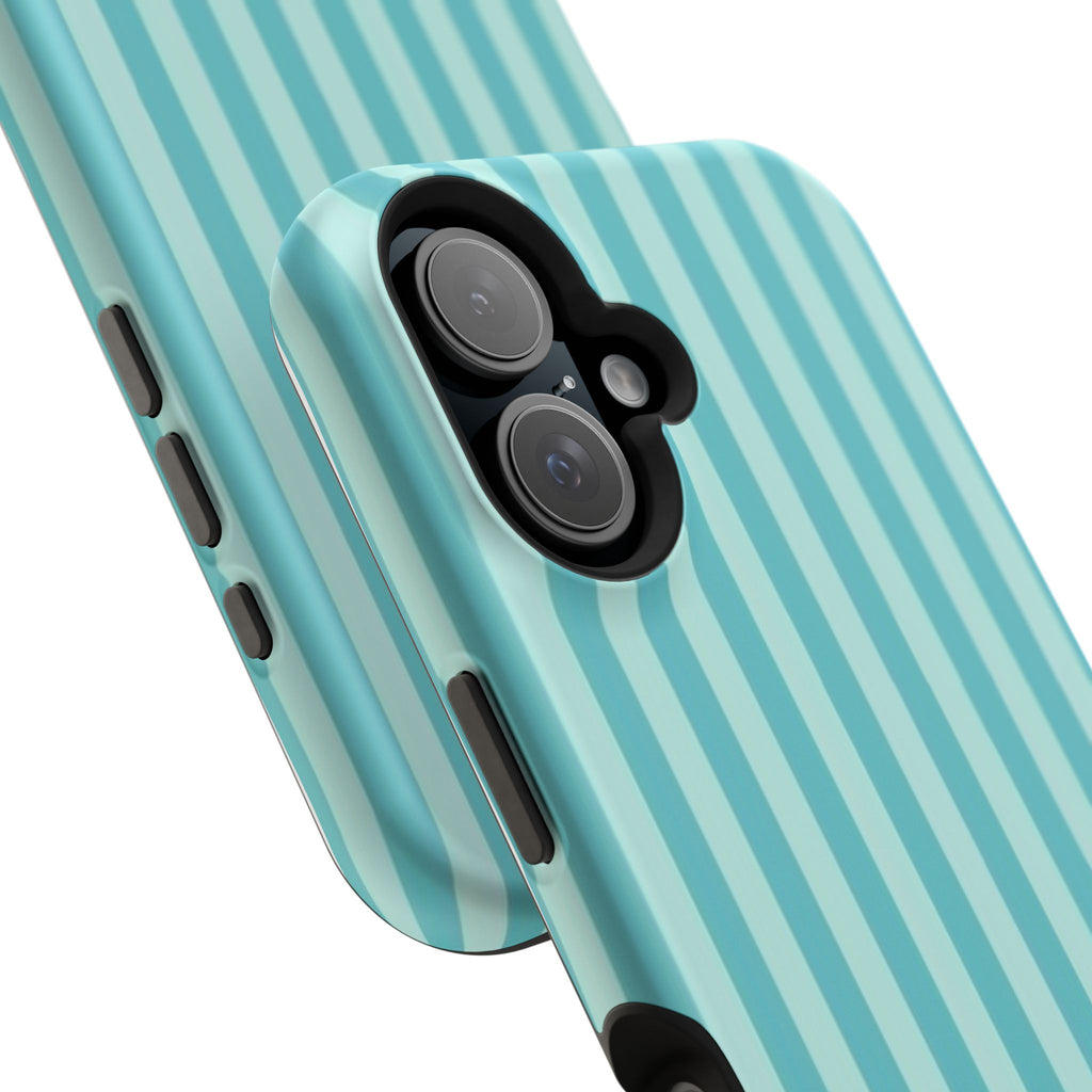 MagSafe teal striped case