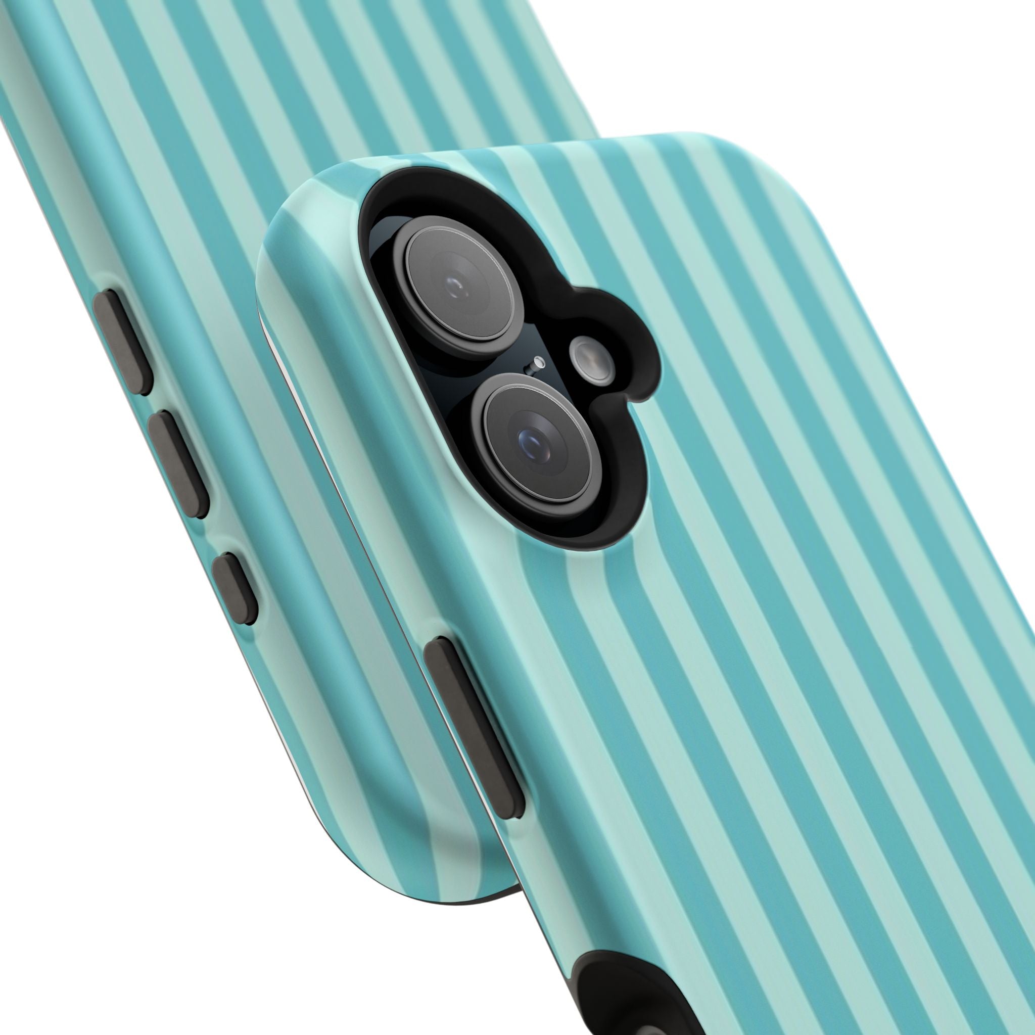 MagSafe teal striped case