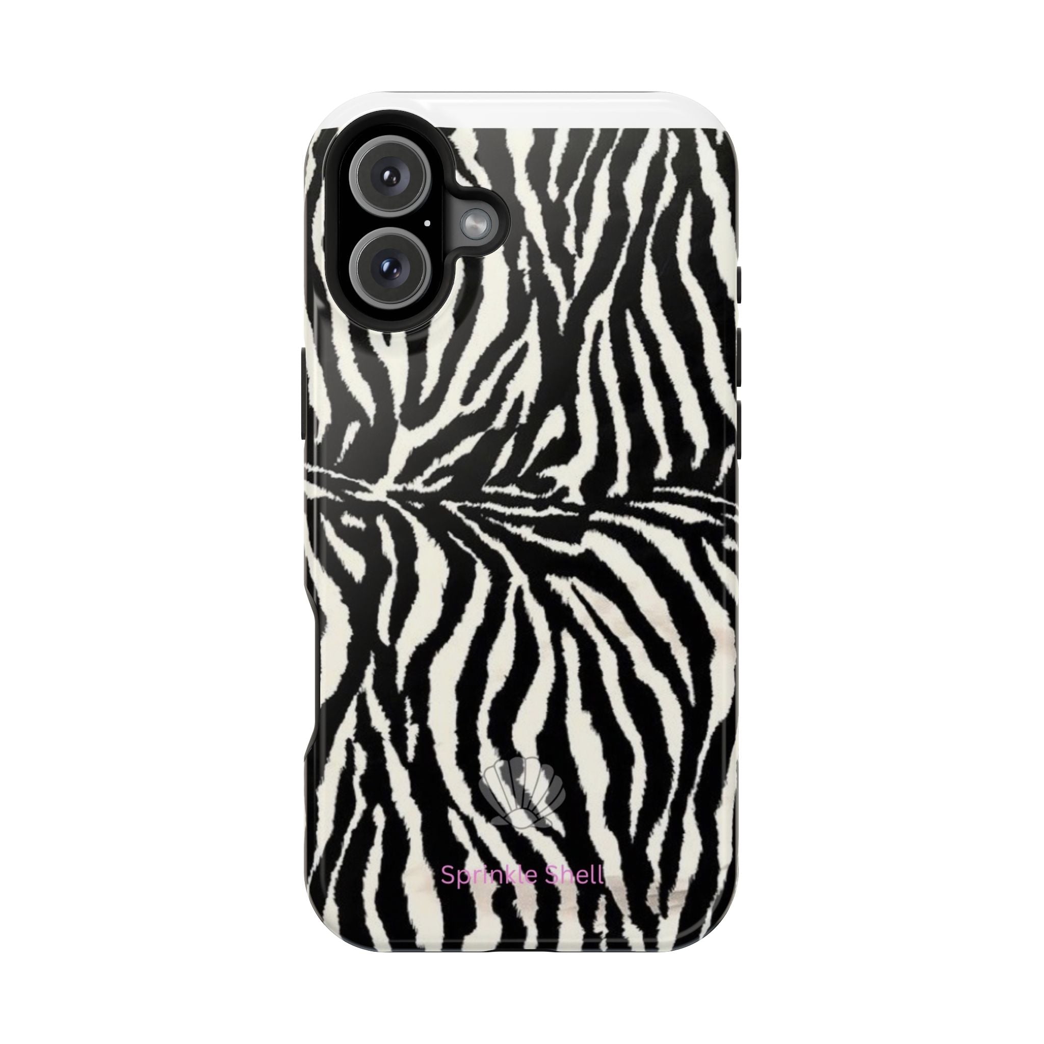 MagSafe black zebra print case