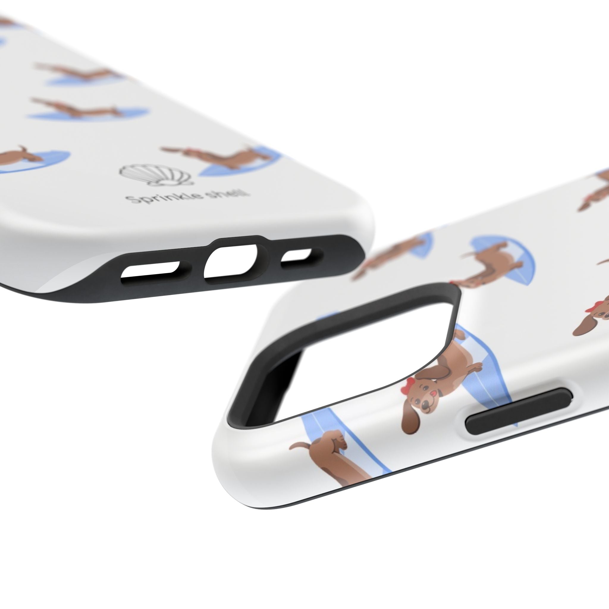 MagSafe surfing dachsund phone case