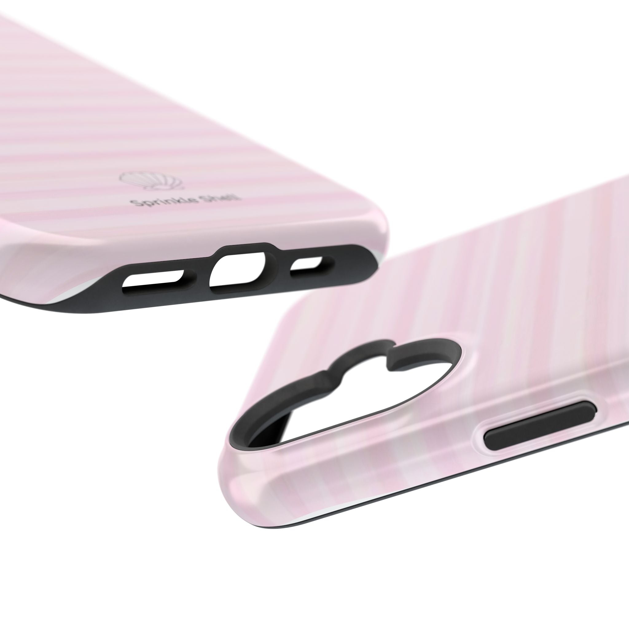 MagSafe pink stripes case