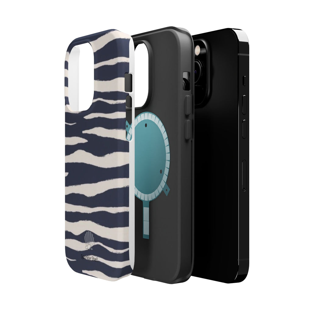 MagSafe Blue zebra print case