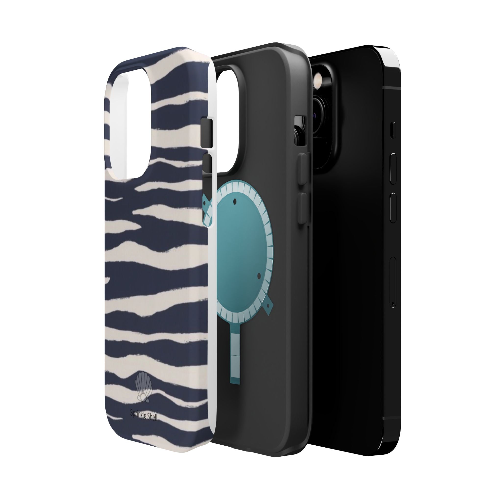 MagSafe Blue zebra print case