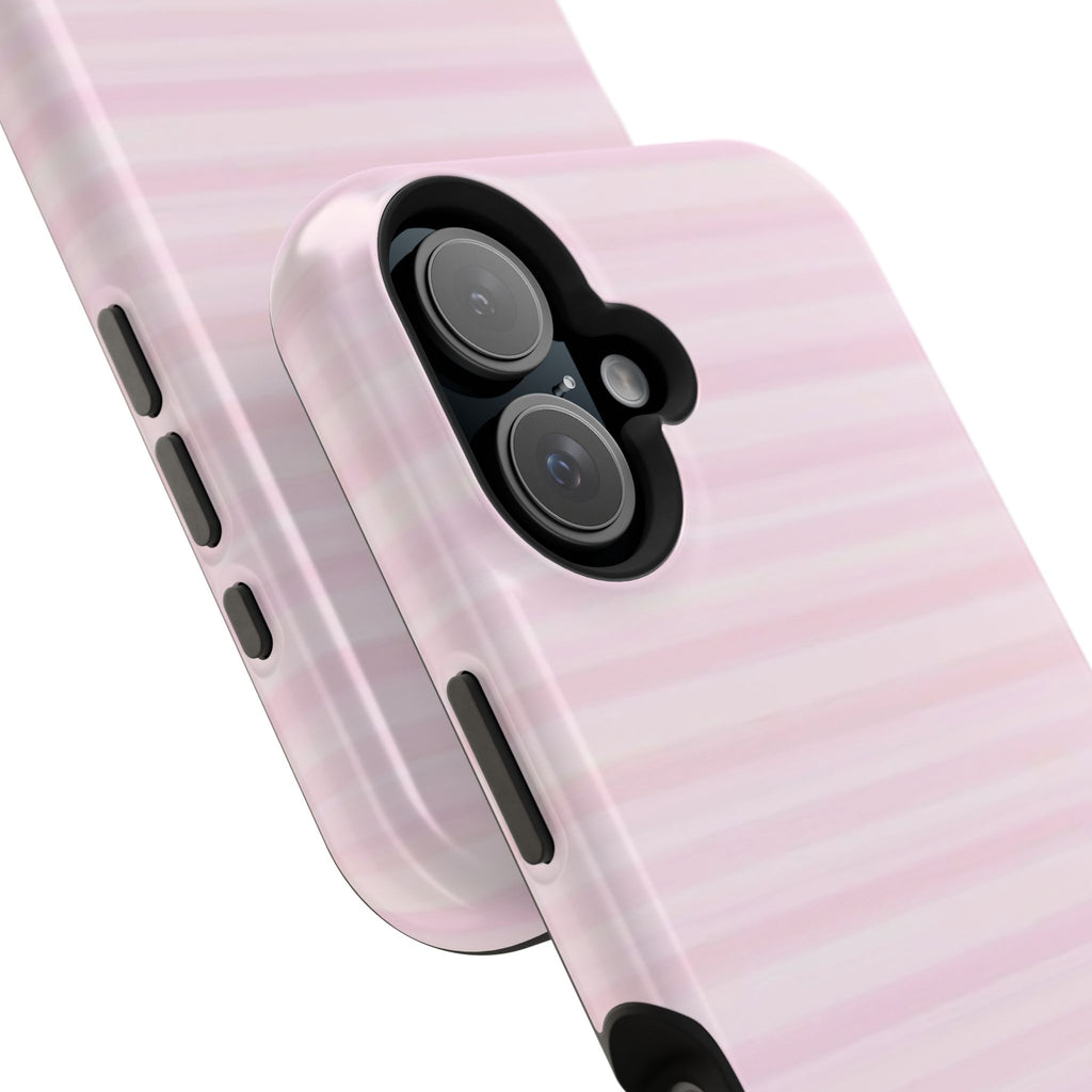 MagSafe pink stripes case
