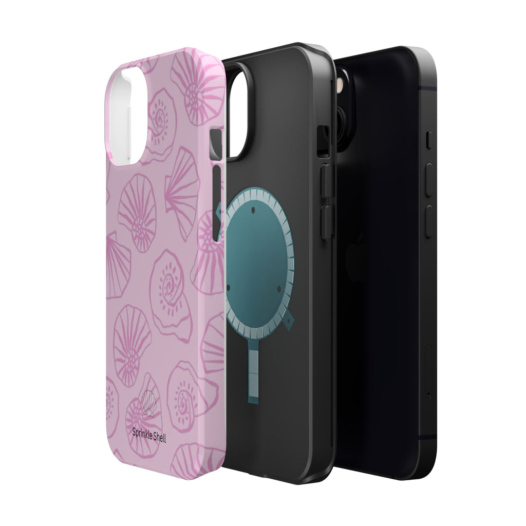 MagSafe pink shells case