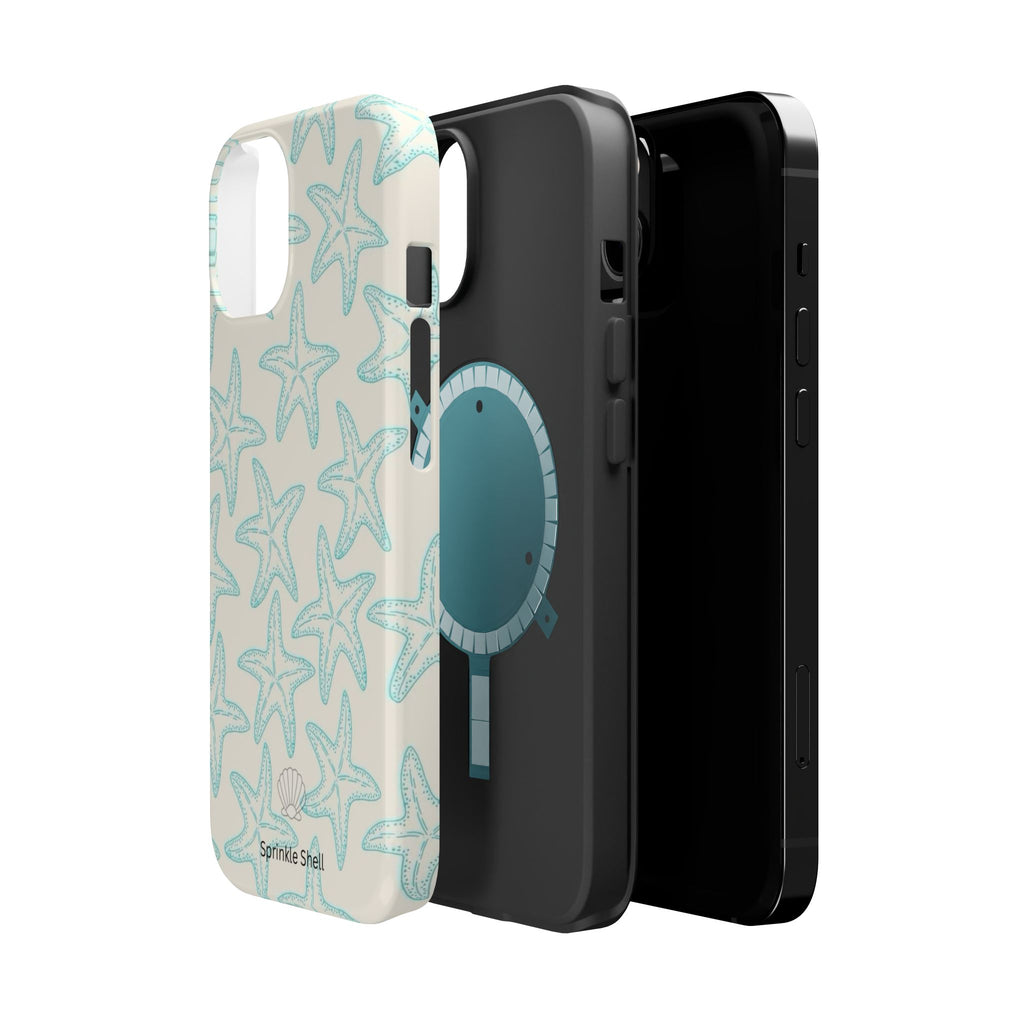 MagSafe teal starfish case