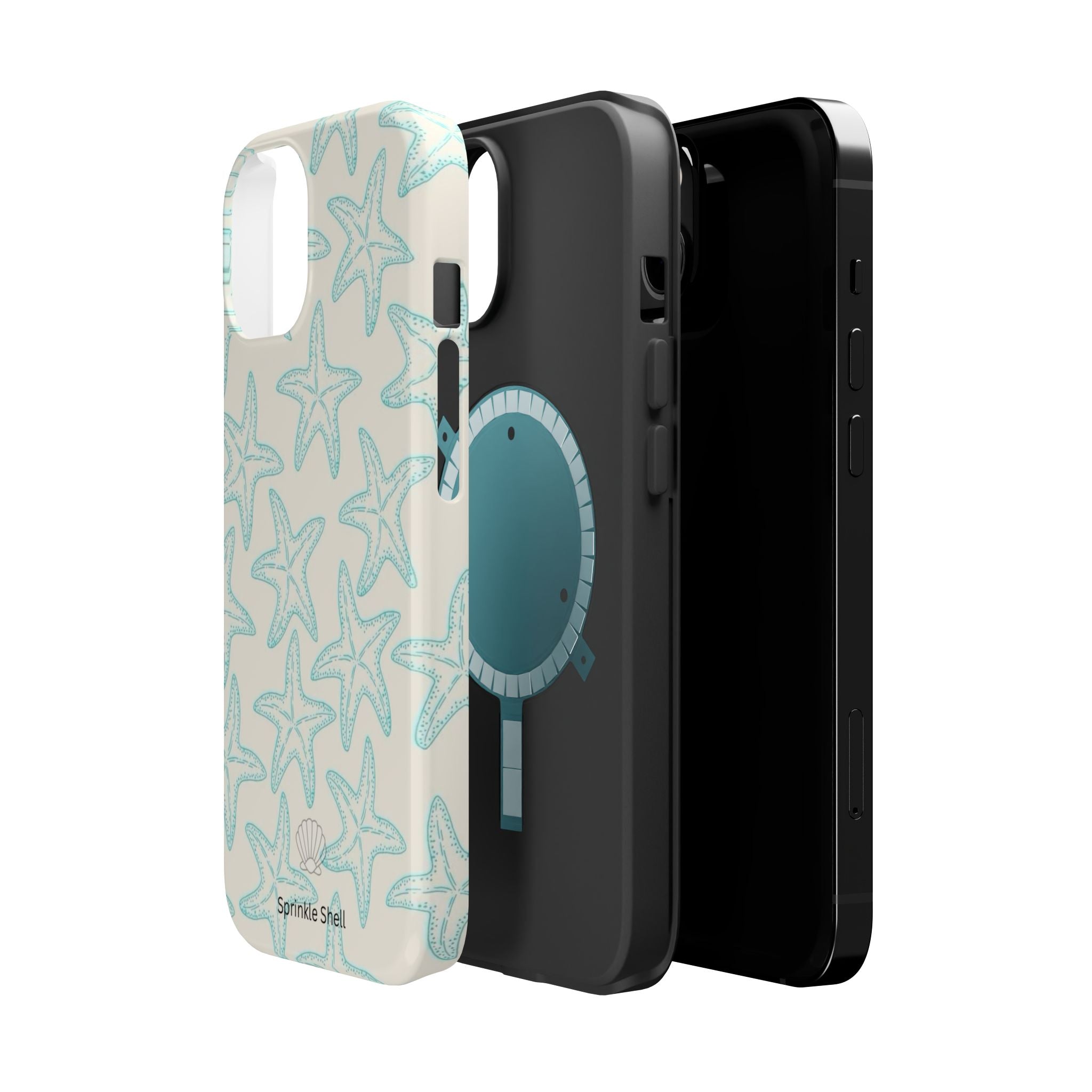 MagSafe teal starfish case