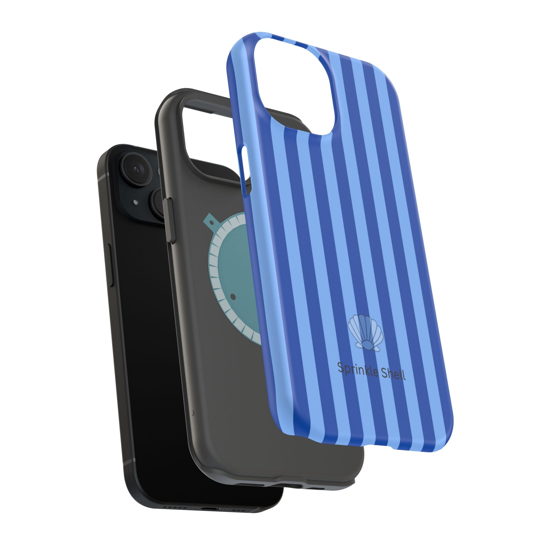 MagSafe blue striped case