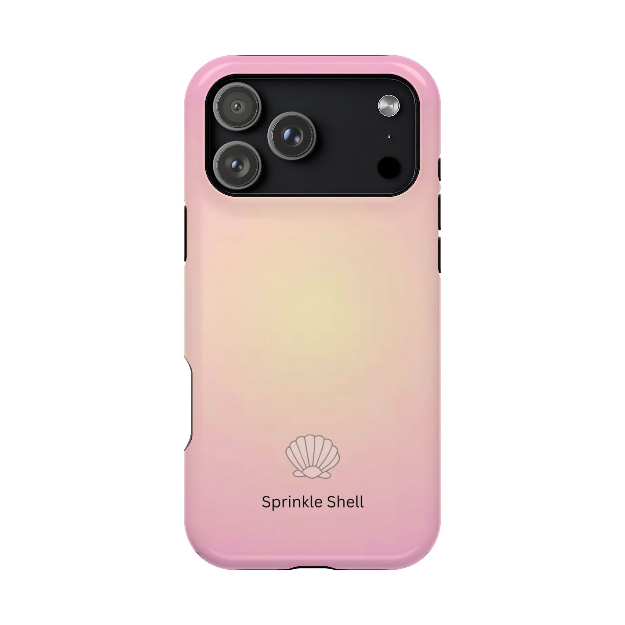 MagSafe light pink and yellow aura case