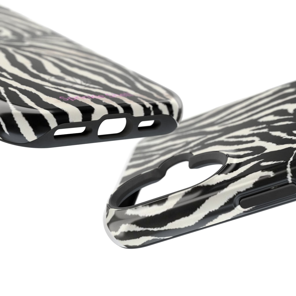 MagSafe black zebra print case