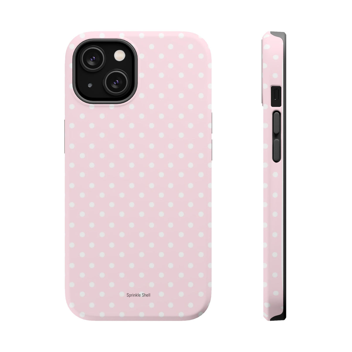 MagSafe light pink polka dots case