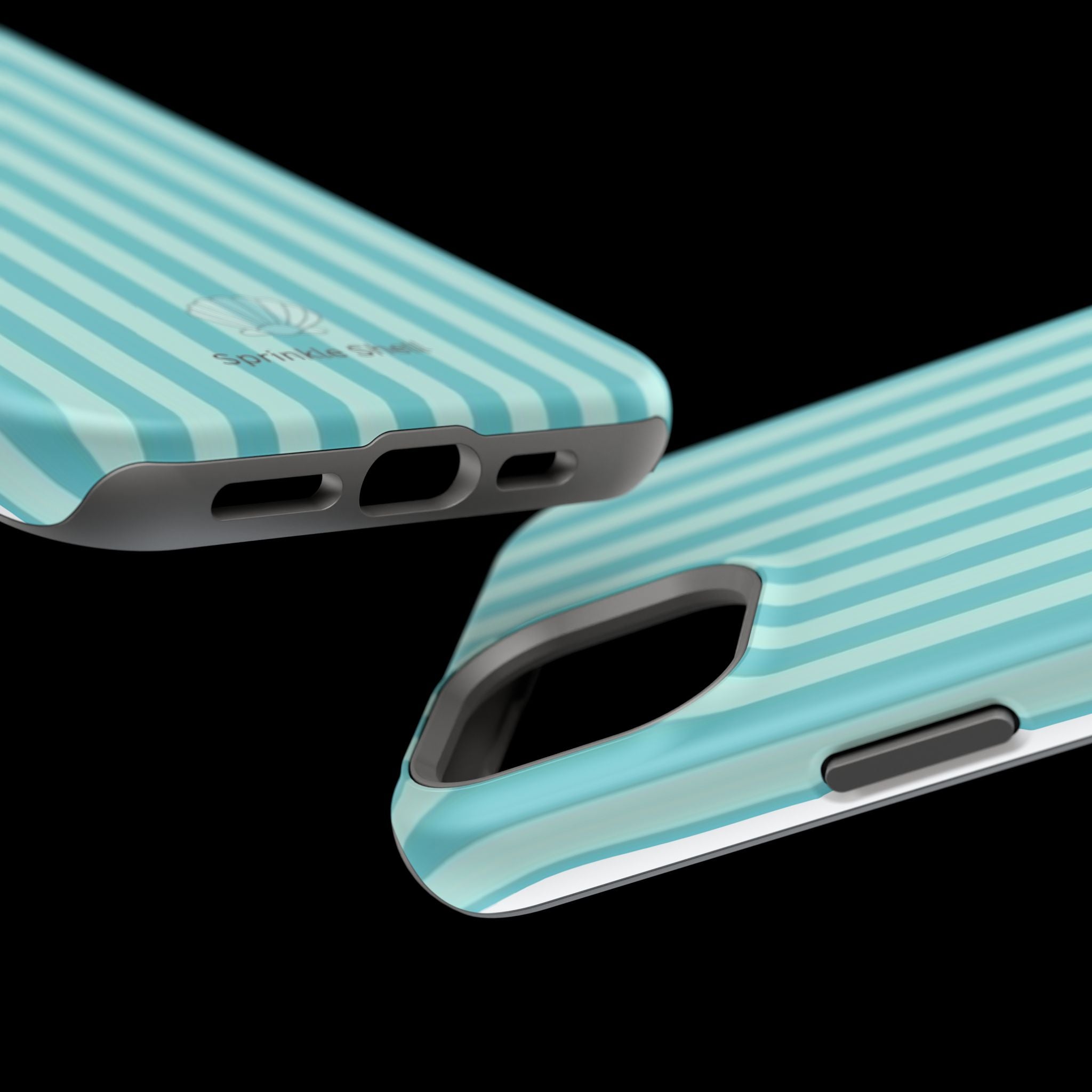 MagSafe teal striped case