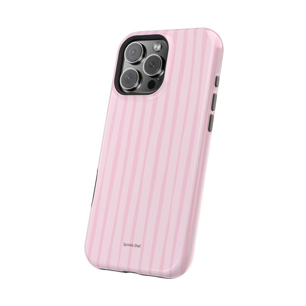 MagSafe pink uneven lines case