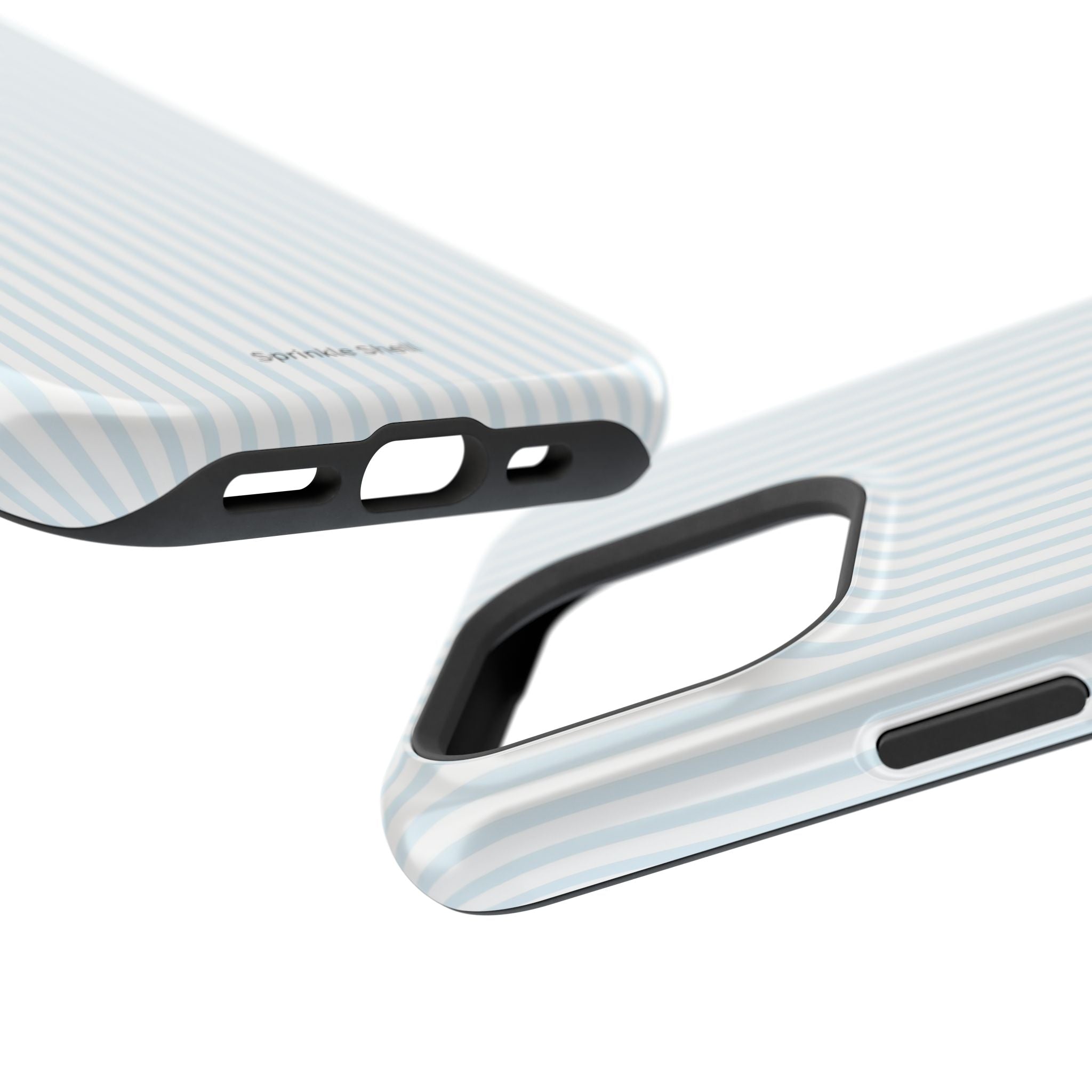 MagSafe light blue stripes iphone case