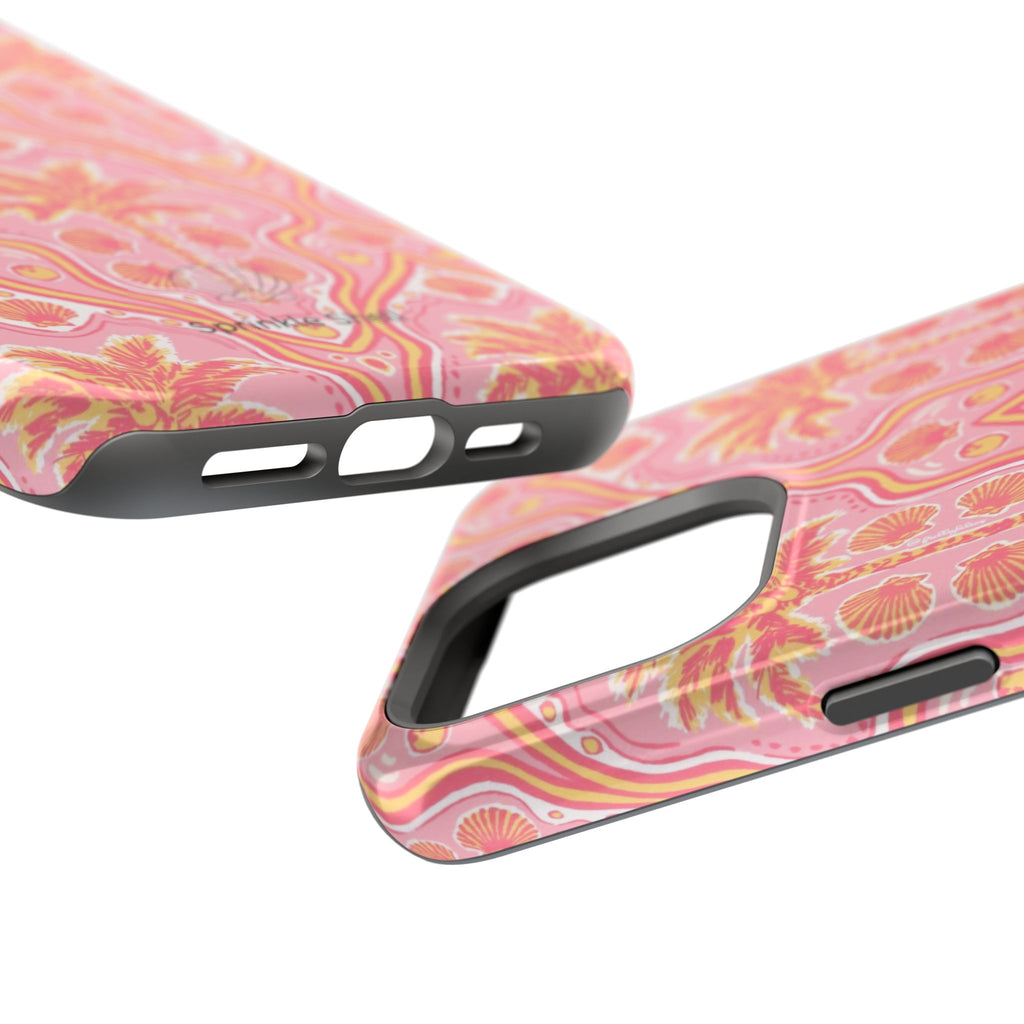 MagSafe pink pink summer palm tree case