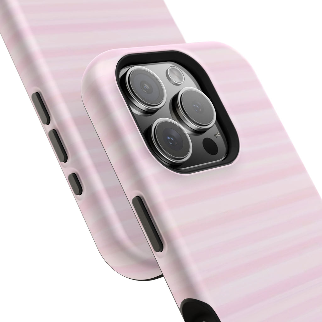 MagSafe pink stripes case