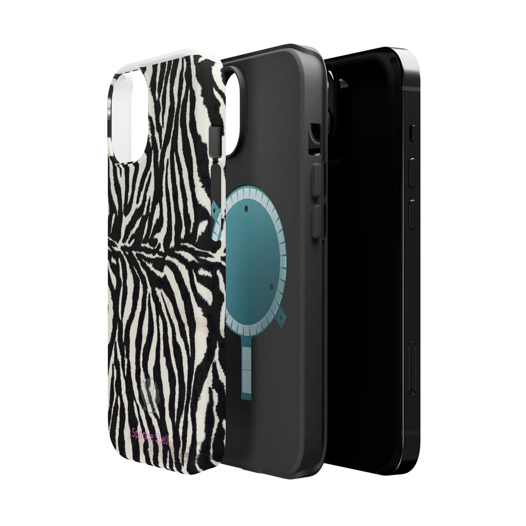 MagSafe black zebra print case