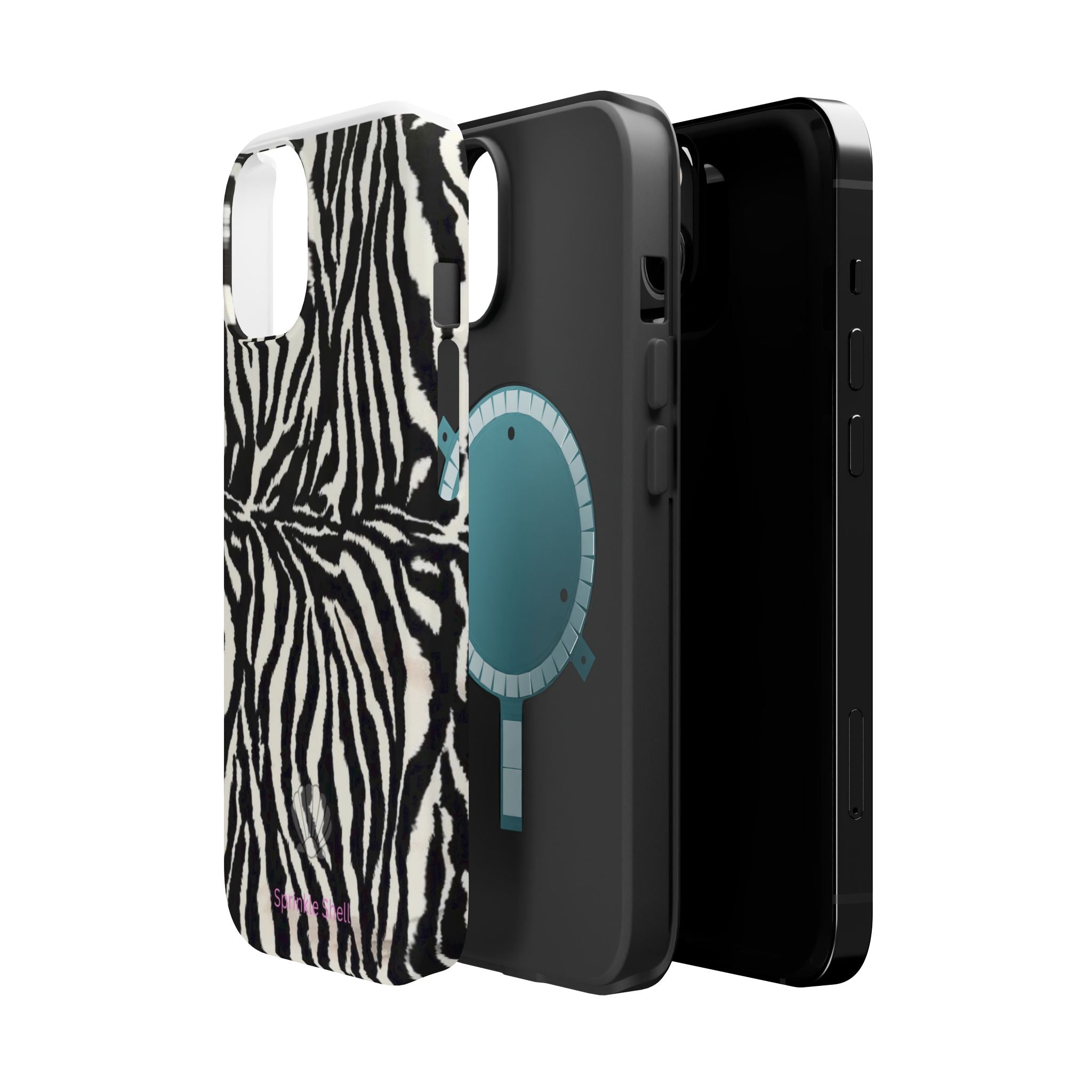 MagSafe black zebra print case