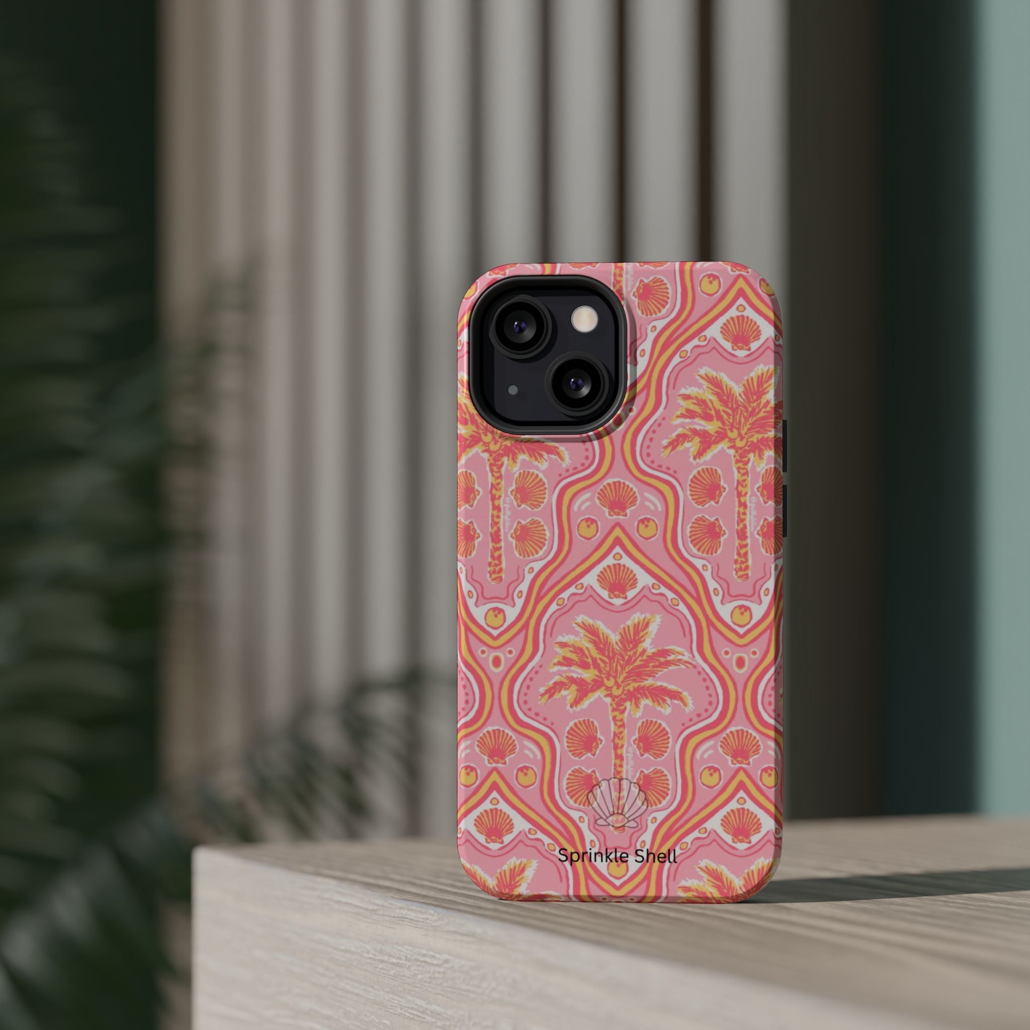 MagSafe pink pink summer palm tree case