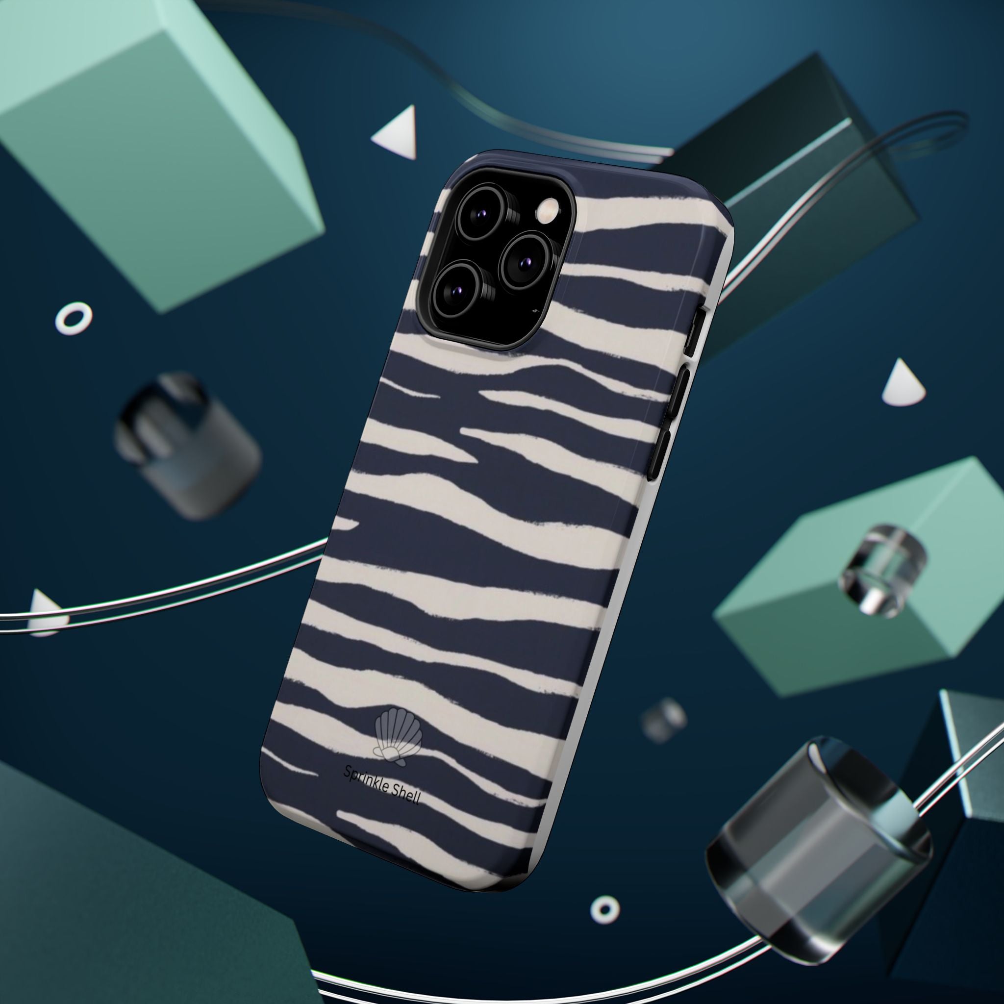 MagSafe Blue zebra print case
