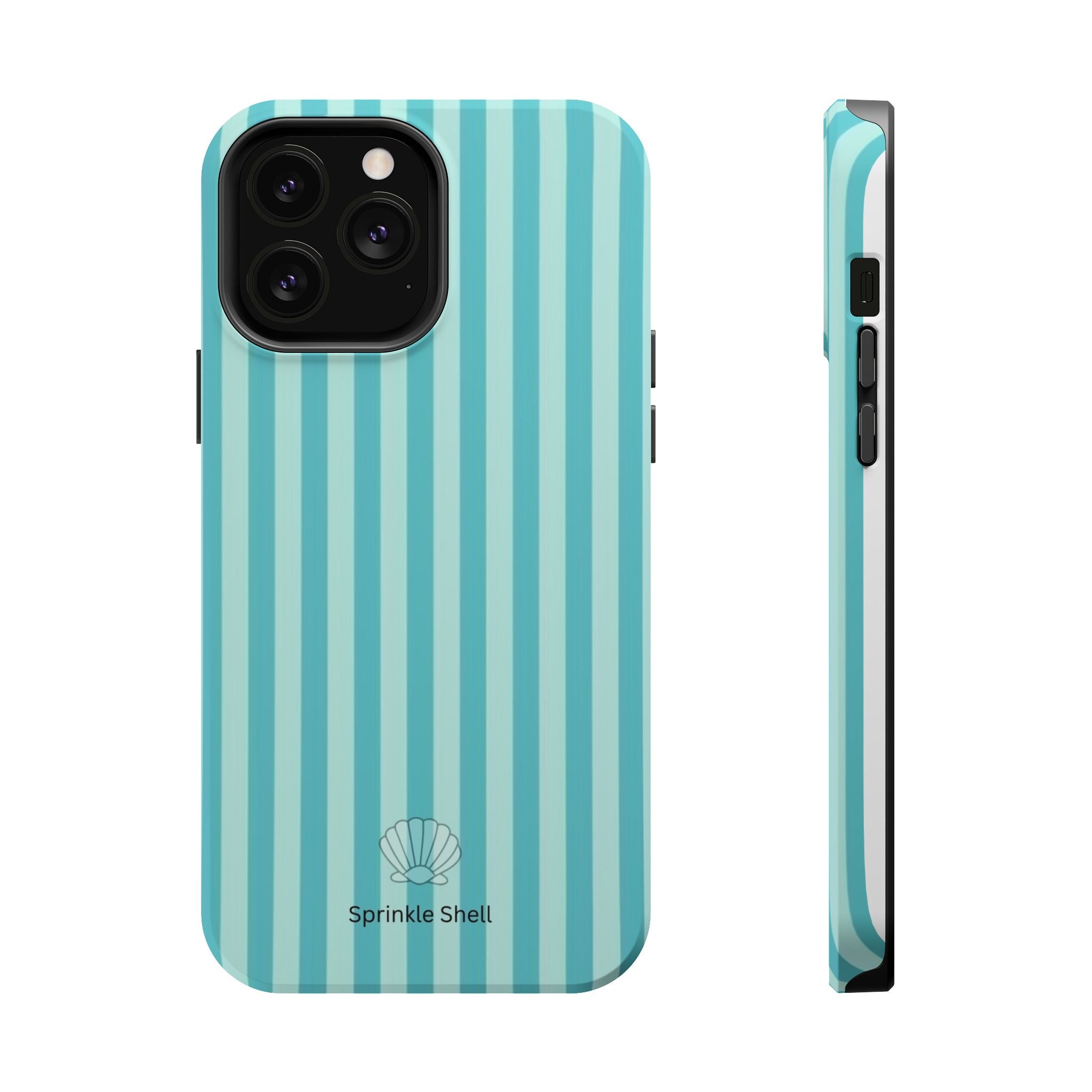 MagSafe teal striped case