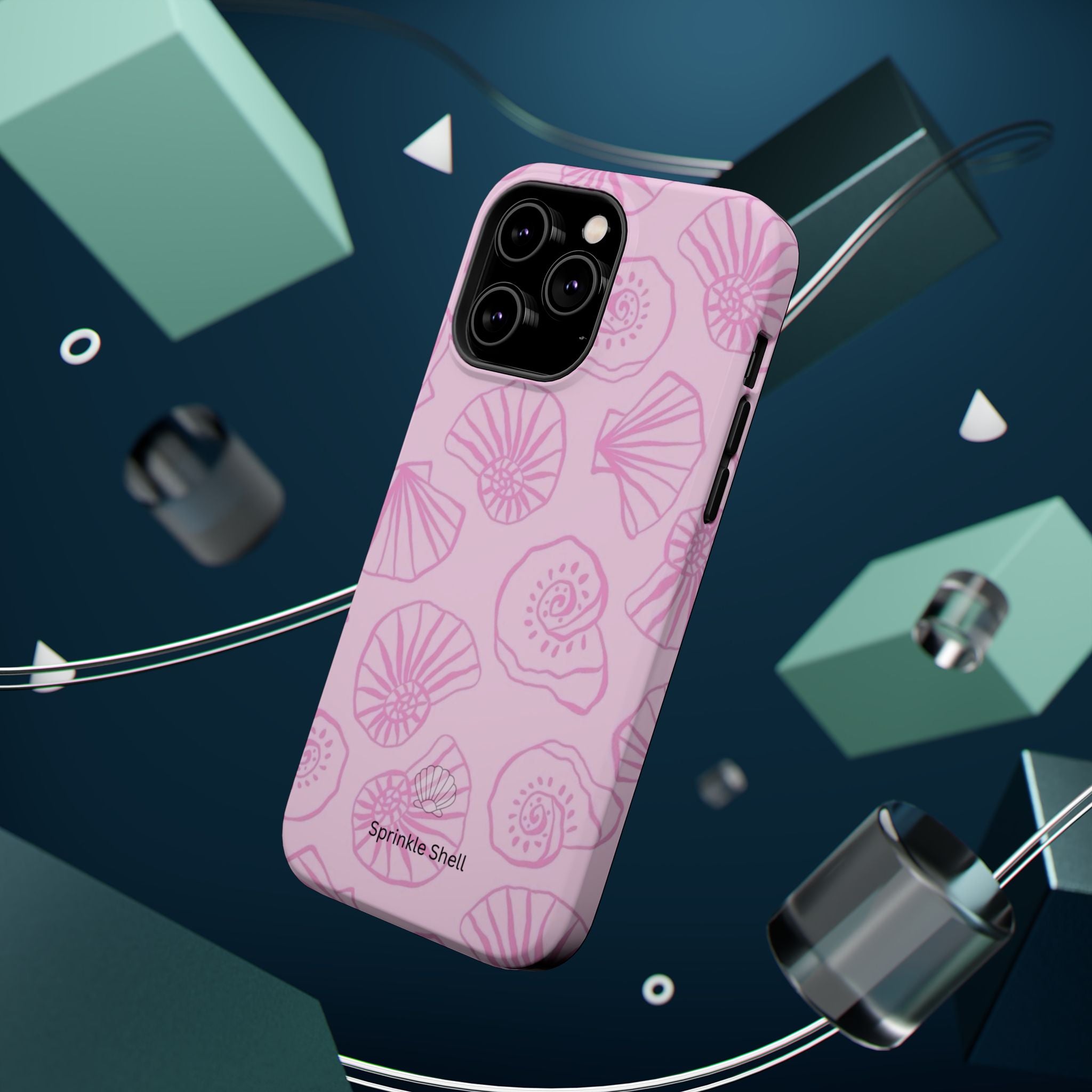 MagSafe pink shells case