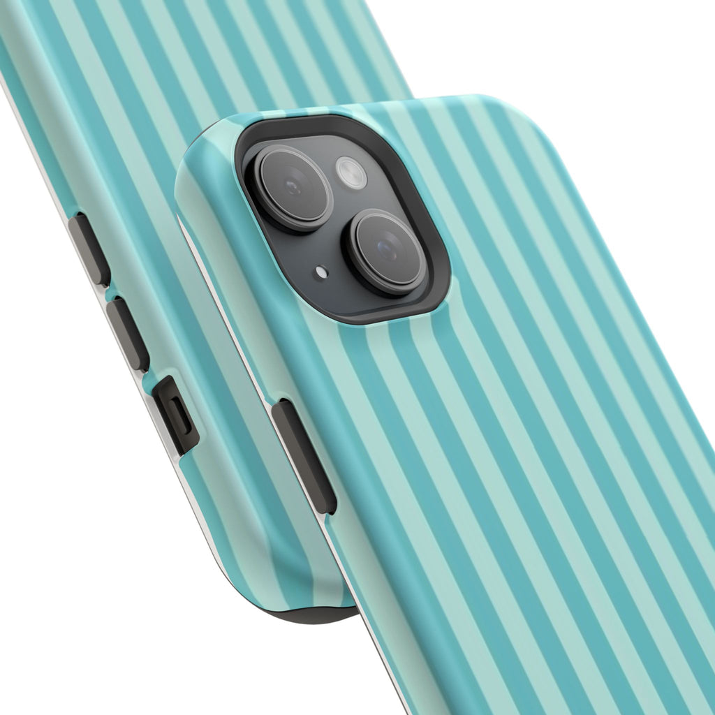 MagSafe teal striped case