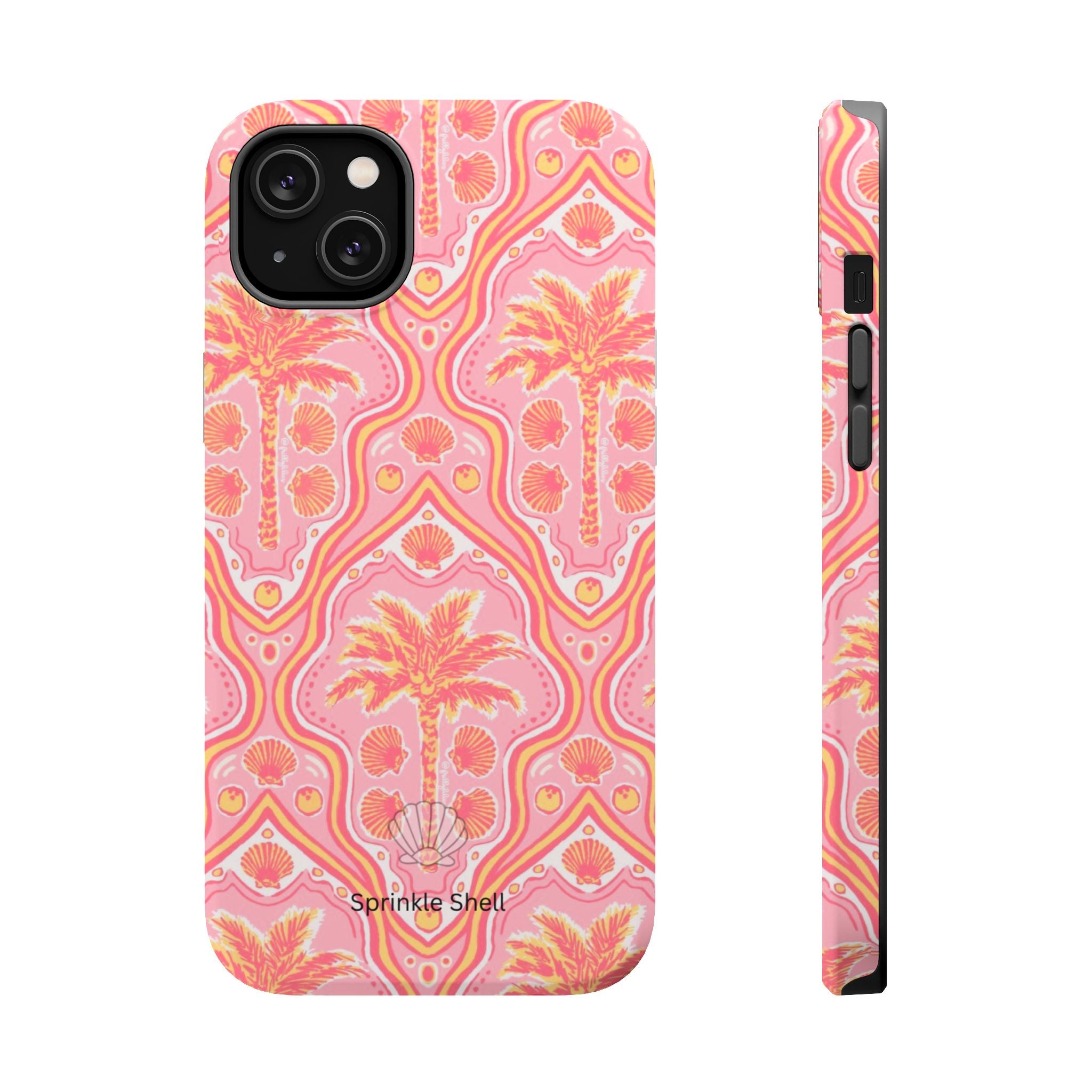 MagSafe pink pink summer palm tree case